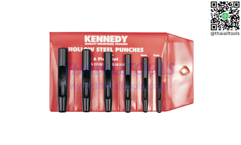 เหล็กตอกรู HOLLOW PUNCH SET 5-12mm (6-PCE) KENNEDY