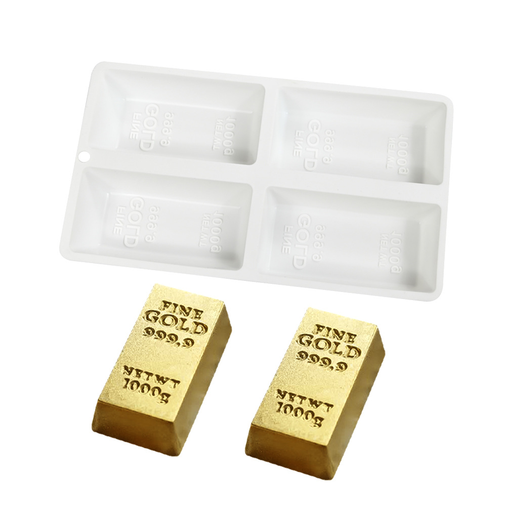 แม่พิพม์ซิลิโคน พิพม์วุ้น เค้กแม่พิมพ์ทองช็อกโกแลต