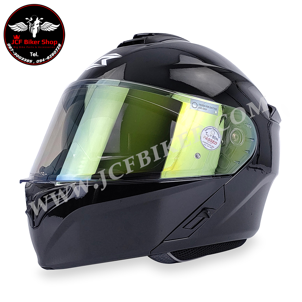 หมวกกันน็อคเต็มใบเปิดคางได้ หมวกกันน็อค Bilmola Helmet รุ่น Explorer Flip-up 2024 สี PLAIN BLACK