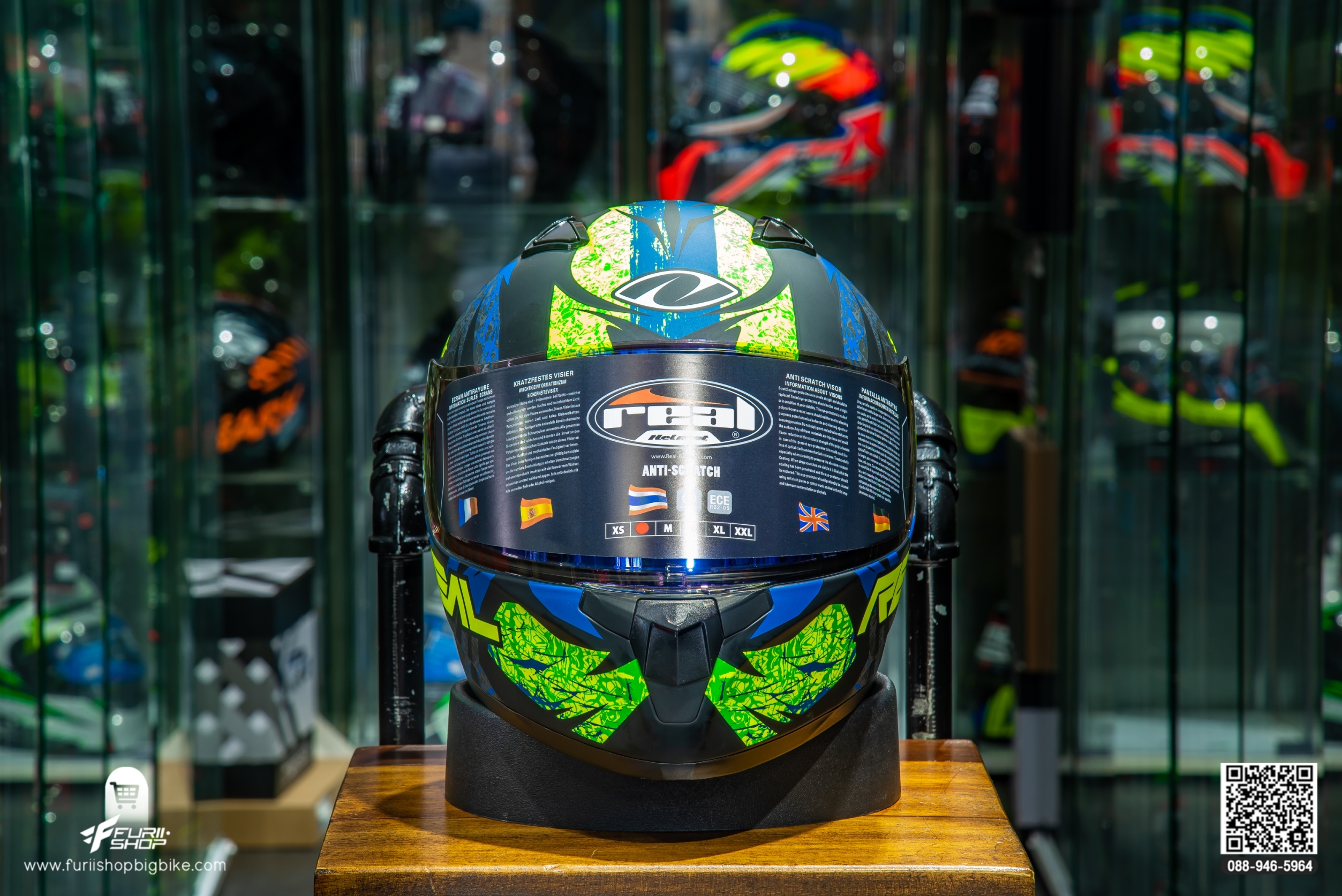 หมวกกันน็อค REAL RAPTOR STRATOS ดำ-เหลือง(ด้าน)