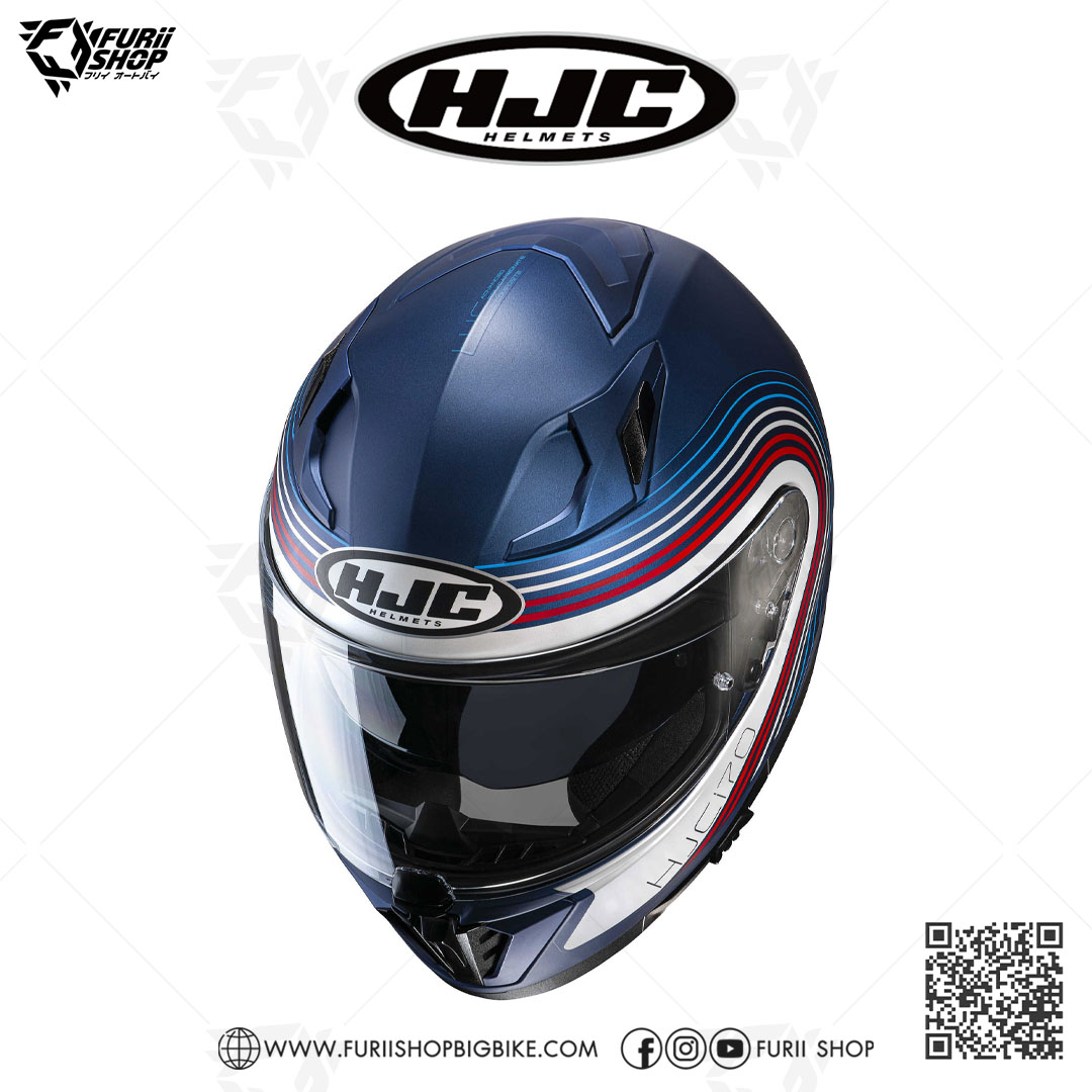 หมวกกันน็อคเต็มใบ(มีแว่นกันแดด) HJC I70 : SURF MC21SF