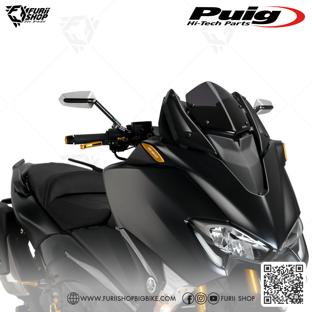 ชิลด์หน้า Puig Windshield Touring : for Yamaha TMAX530 SX/DX 2017-2019 & TMAX560 2020-2021