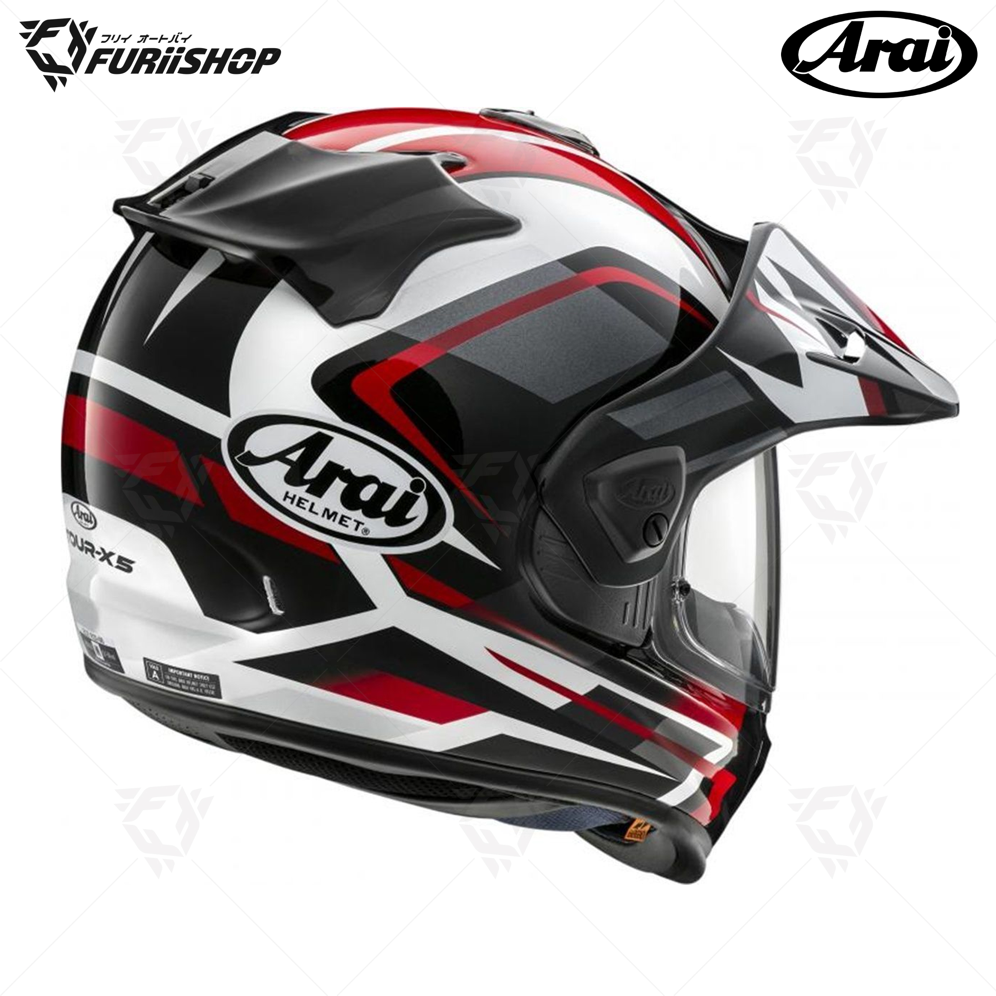 หมวกกันน็อคเต็มใบ Arai : Tour-X5 Discovery Red