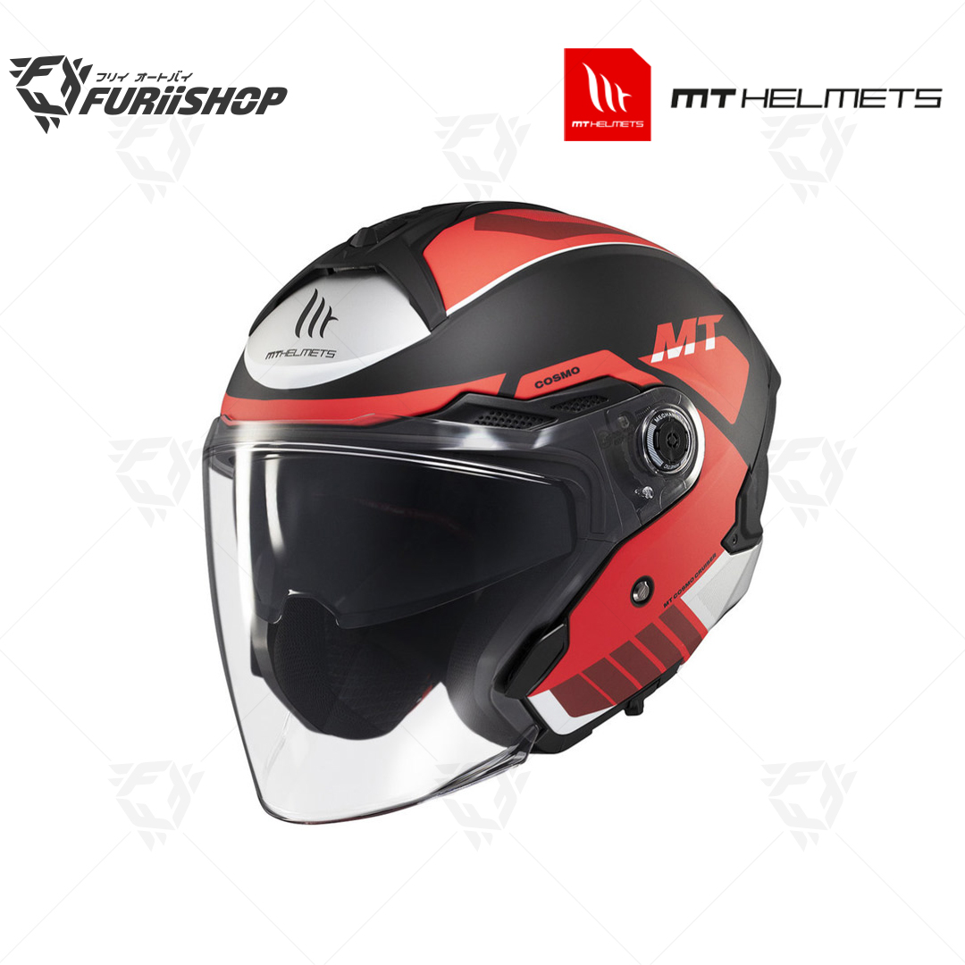 หมวกกันน็อค MT Helmet : COSMO SV CRUISER MATT RED