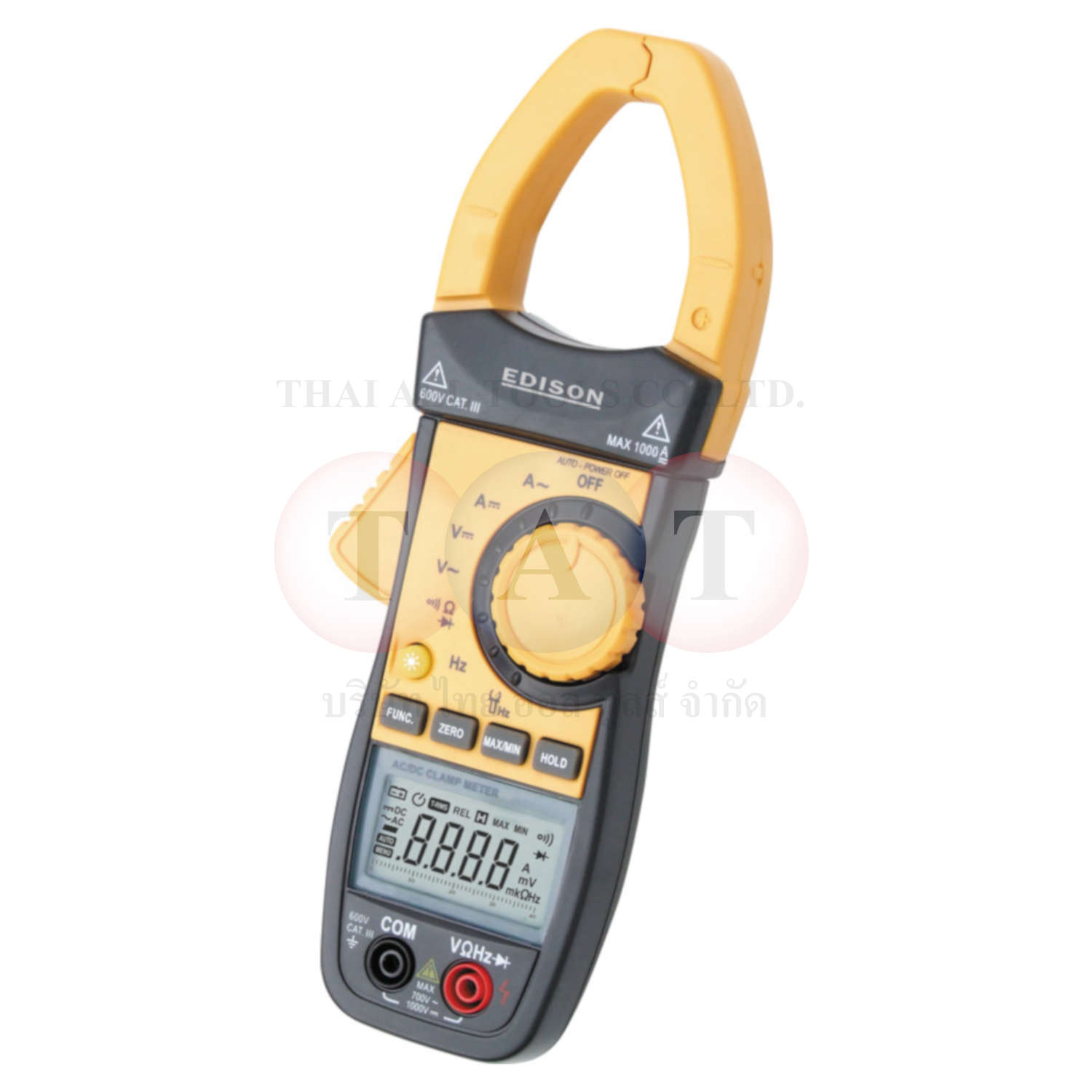 Edison.AUTO RANGE DIGI. CLAMP METER TRUE RMS 1000A AC/DC