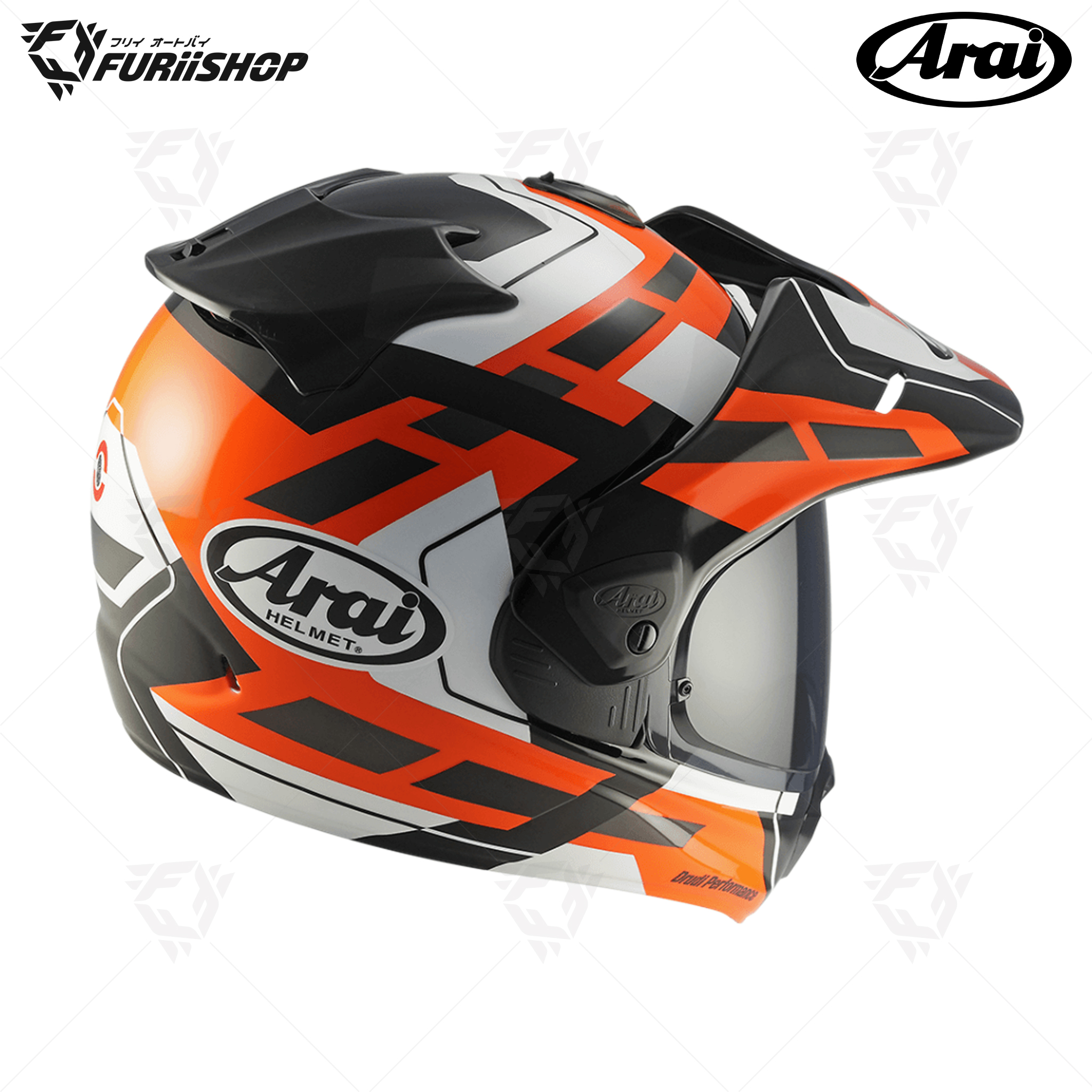 หมวกกันน็อคเต็มใบ Arai : Tour-X5 Match Orange