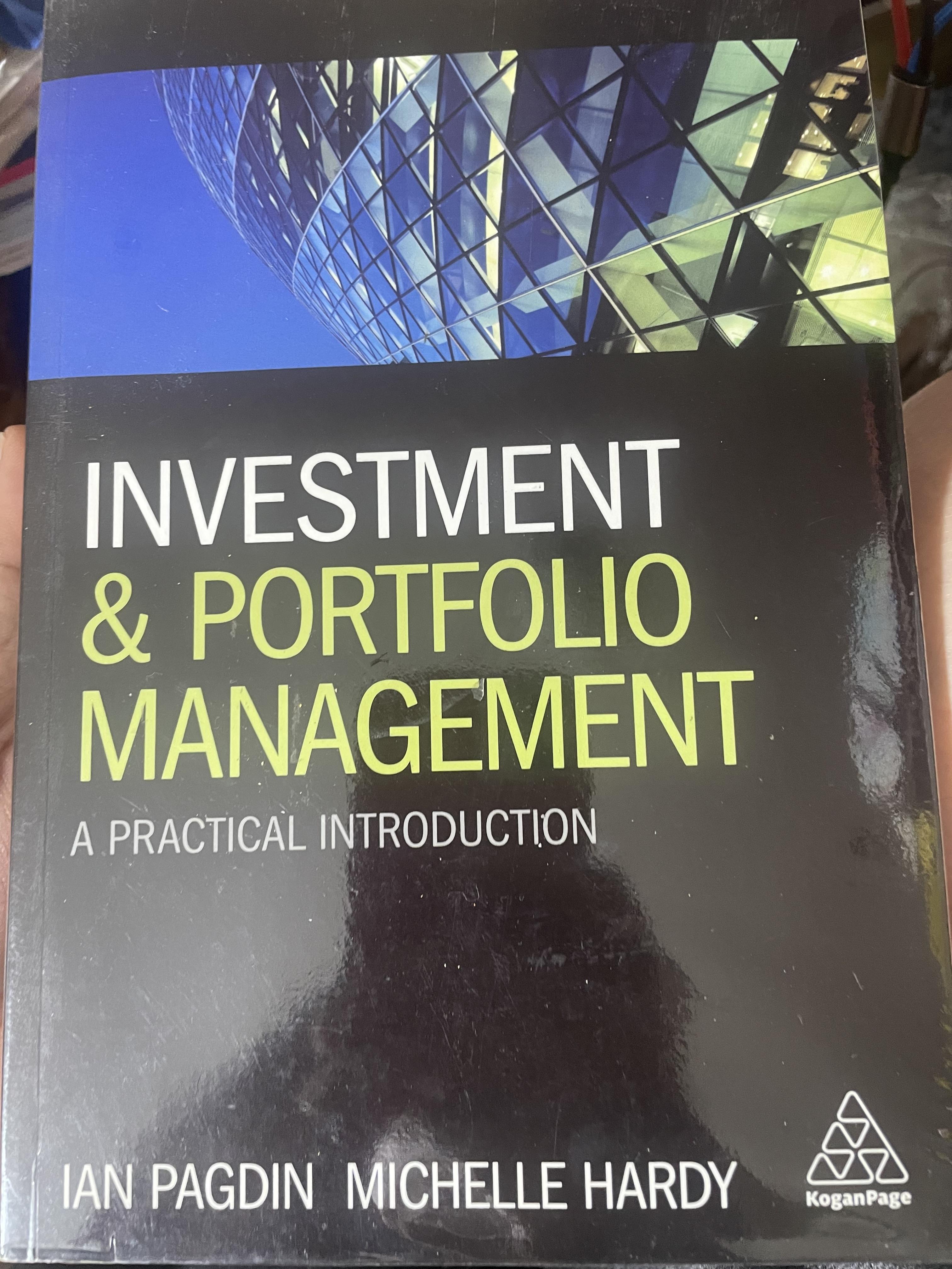 INTERESTMENT & PORTFOLIO MANAGEMENT. A PRACTICAL INTRODUCTION ผู้เขียน IAN PAGDIN MICHELE HARDY 4,500 กรัม