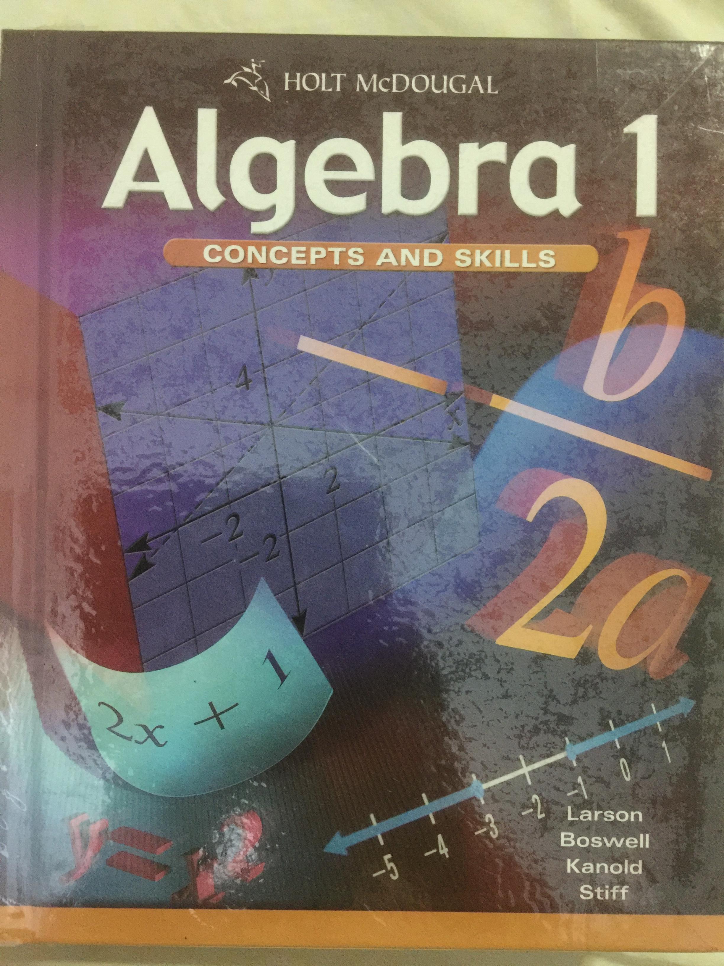 ALGEBRA 1. CONCEPTS AND SKILLS. HOLT 0 กก.