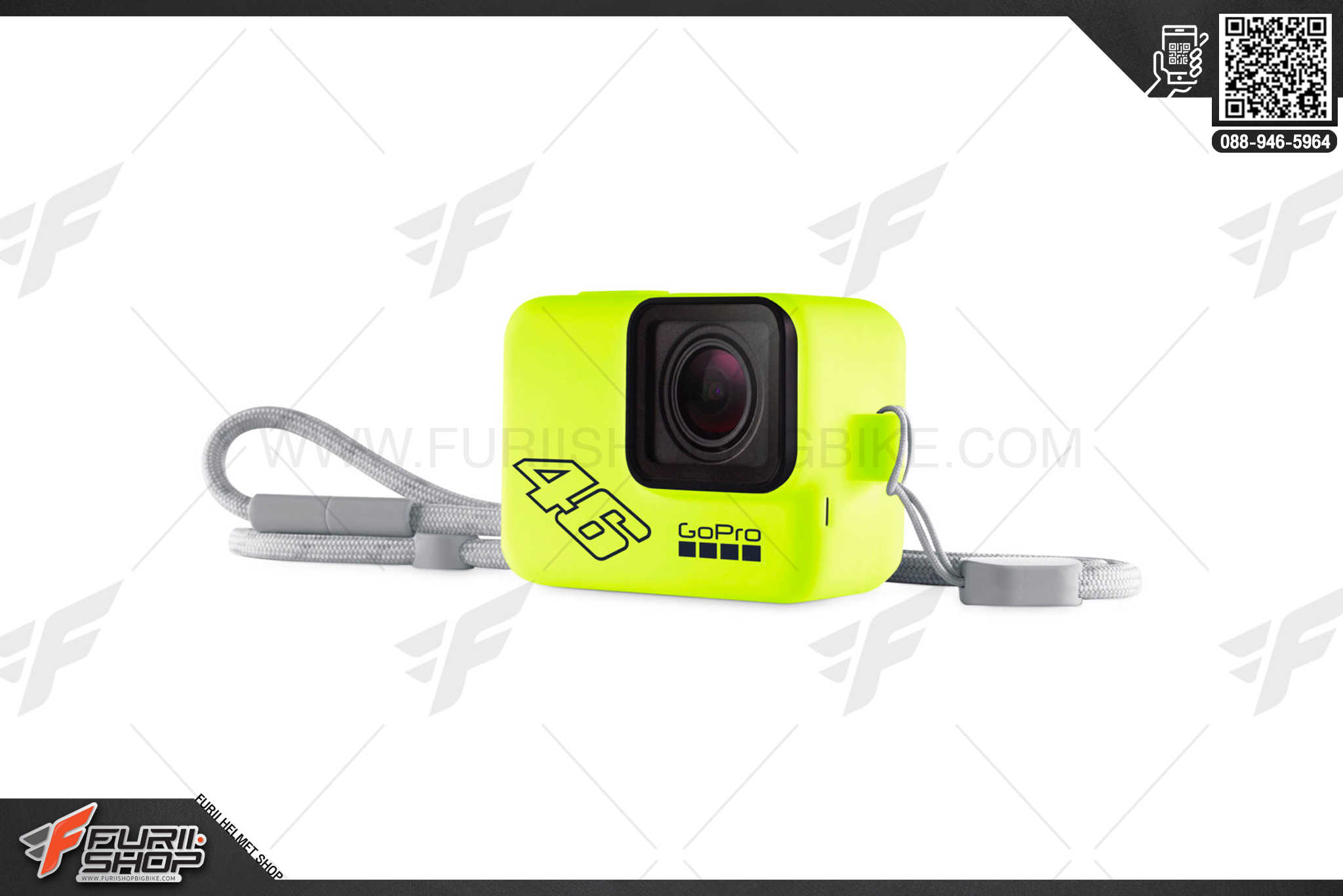 Gopro SLEEVE+LANYARD / Neon Yellow 46