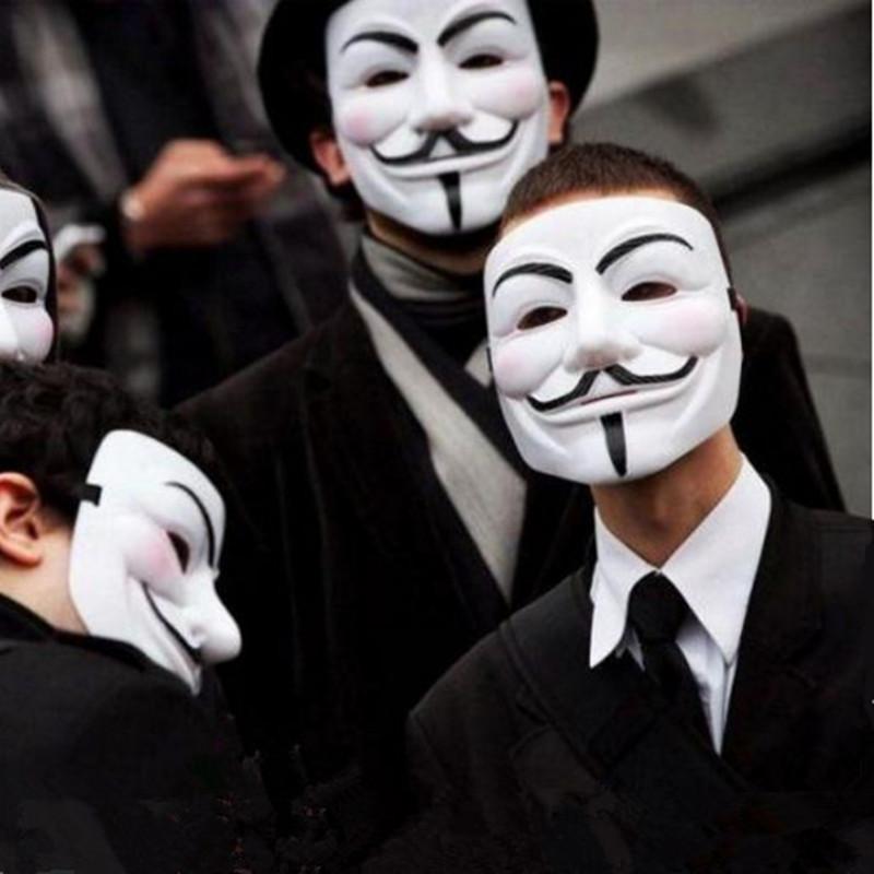 หน้ากาก+ถุงมือ Guy Fawkes จากภาพยนต์เรื่อง V for Vendetta หน้ากากปาร์ตี้