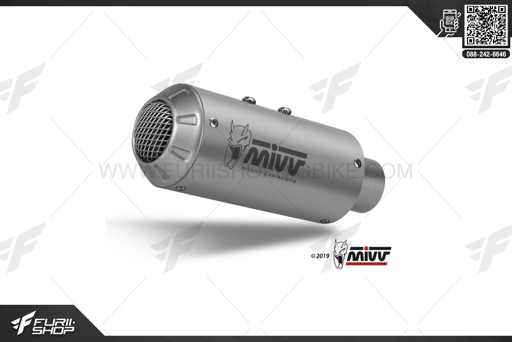 ท่อมอเตอร์ไซค์ MIVV MK3 STAINLESS STEEL FOR YAMAHA R6 2017+ ท่อแต่ง ท่อสูตร ท่อบิ๊กไบค์ ท่อBigbike ท่อไอเสีย