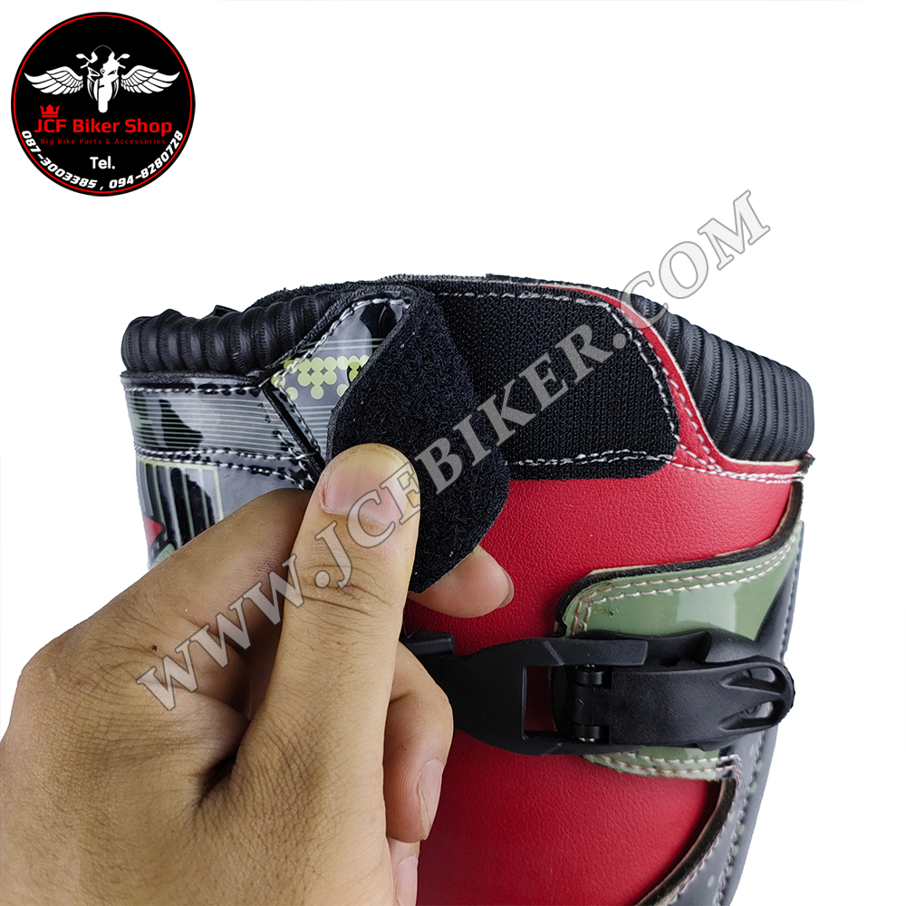 รองเท้าวิบาก รองเท้าขี่มอเตอร์ไซค์วิบาก รองเท้าข้อยาว PRO-BIKER B1007 วัสดุ:หนังไมโครไฟเบอร์