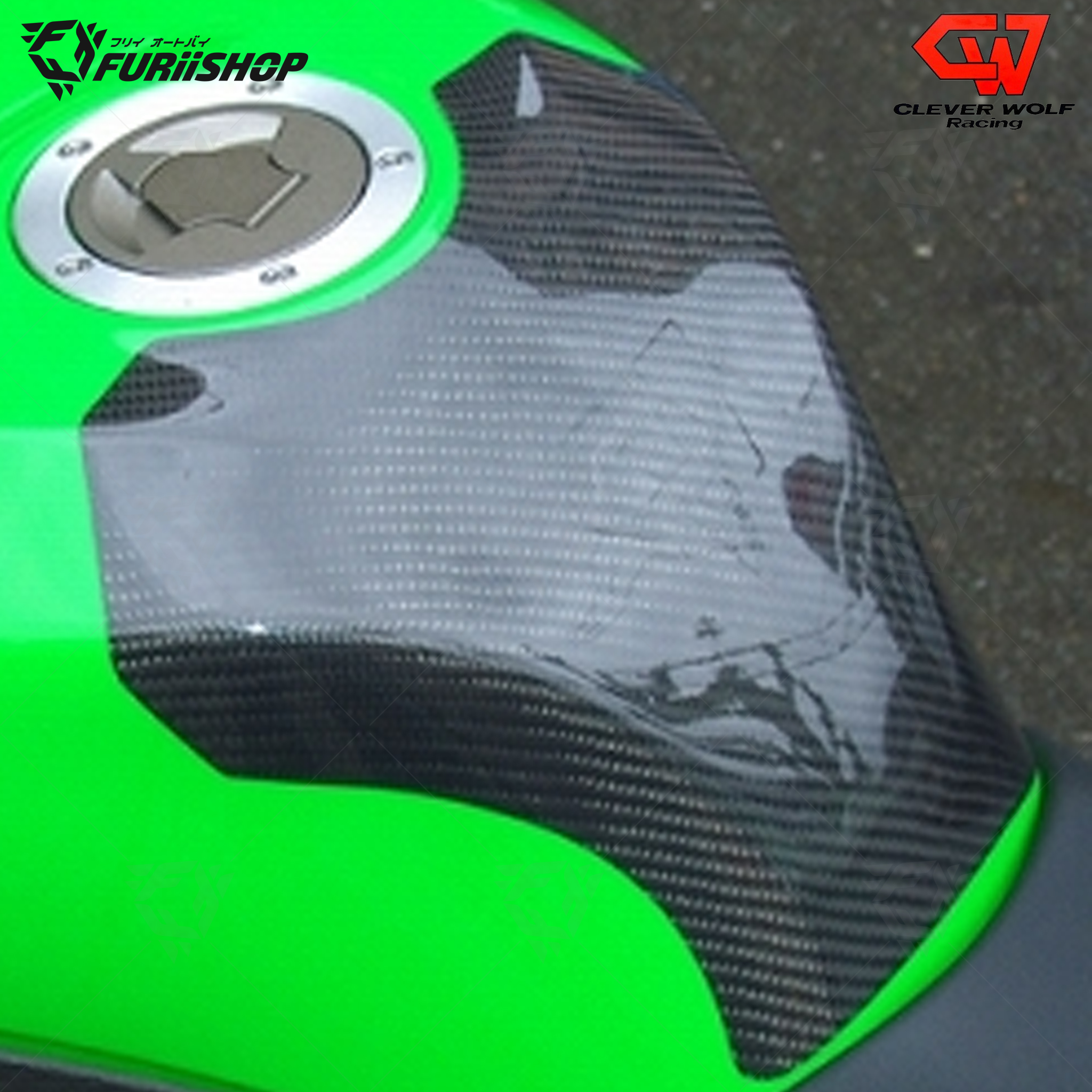 กันรอยถัง CLEVER WOLF For : ZX6R 2019+