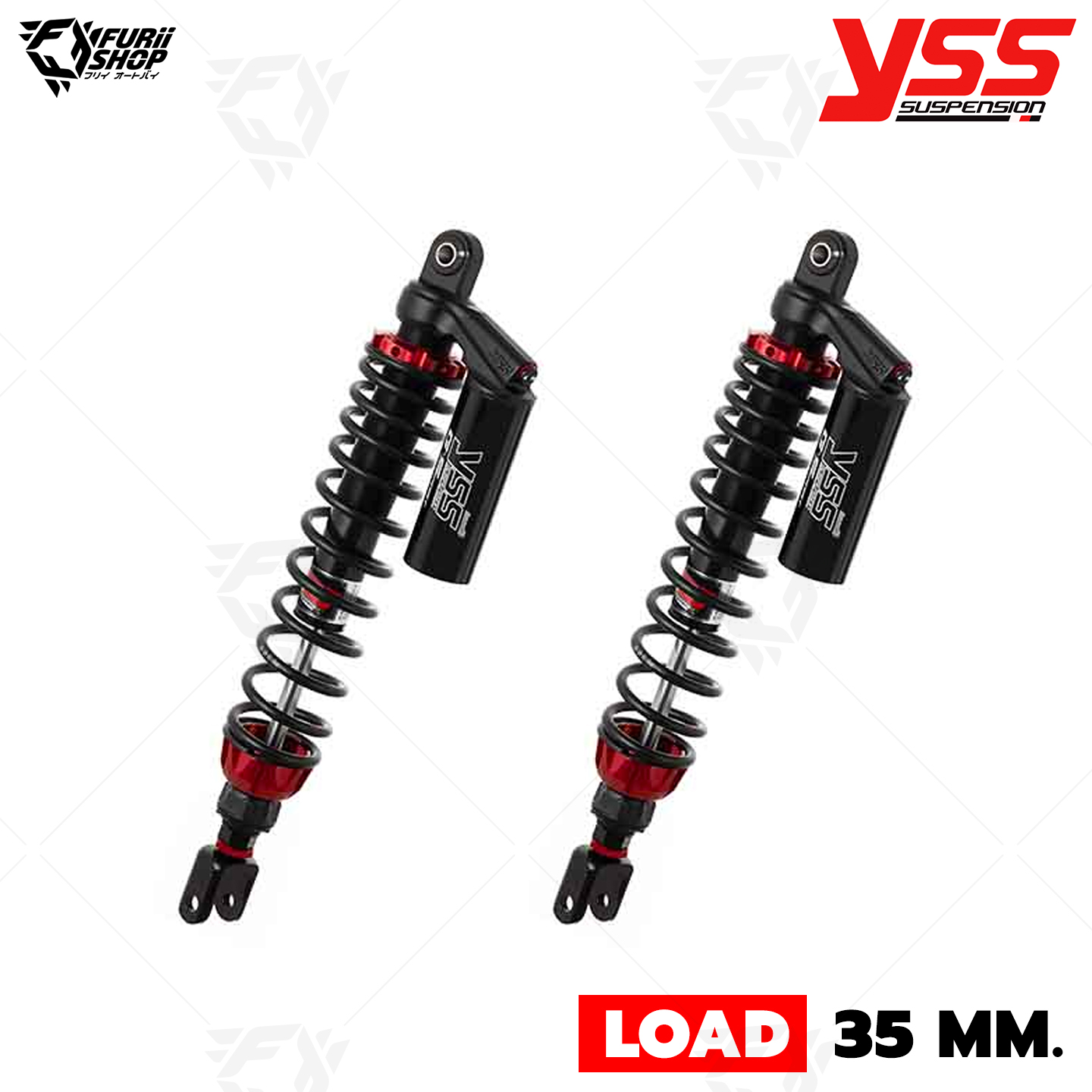 โช๊คหลังแต่ง YSS G-SPORT Black Series Smooth LOAD 35 mm. (TG362-395TRJ-O6-888A) : for Honda Forza 350 20>/Forza 300 18>
