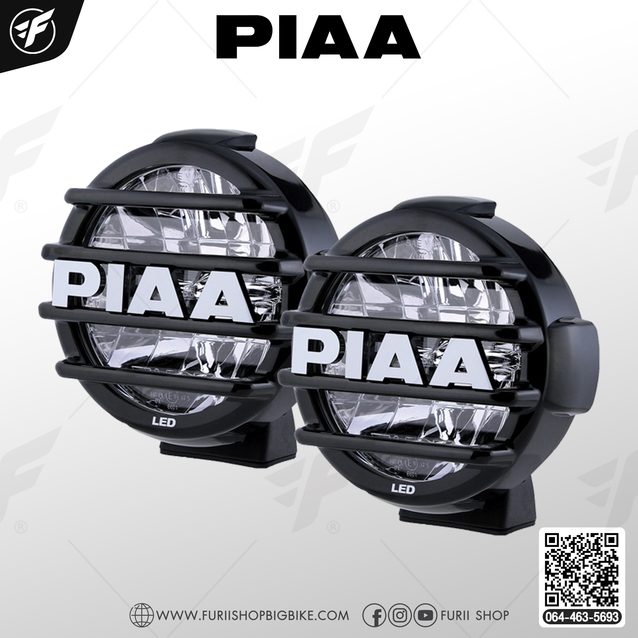 ไฟสปอร์ตไลท์ PIAA LP570 LED White Driving Beam Kit 7"/18 watt