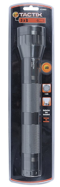 ไฟฉายอลูมิเนียม 9 LEDs (3*D) #510003 TACTIX