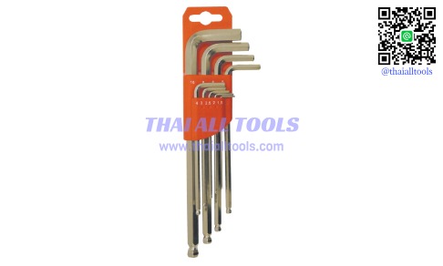 ชุดประแจหกเหลี่ยมหัวบอล METRIC C/V L-WRENCH BALLDRIVER SET (9-PCE) KENNEDY