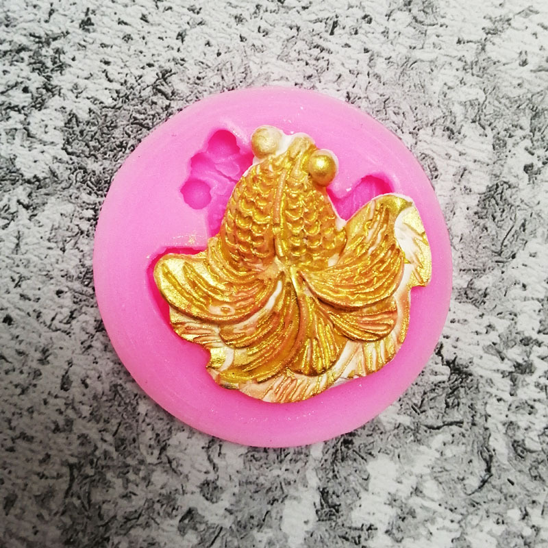 แม่พิพม์ซิลิโคน พิพม์วุ้น พิมพ์ฟองดอง พิพม์อาหลัว พิพม์ขนม ปลาทอง เลือกแบบ