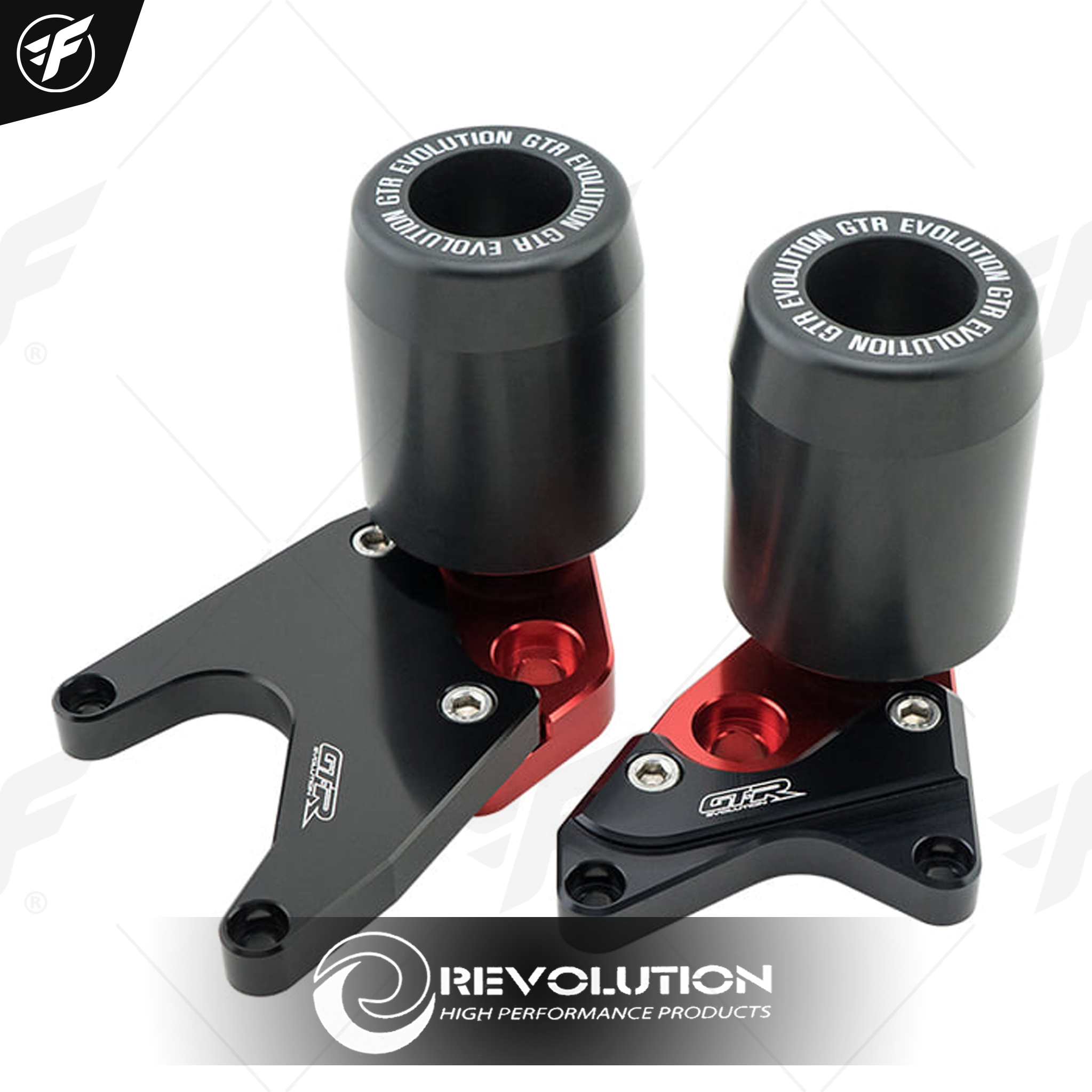 กันล้มกลาง 2 ชิ้น GTR CB/CBR-650R NEW2021 เฉพาะรุ่น (BB) แดง