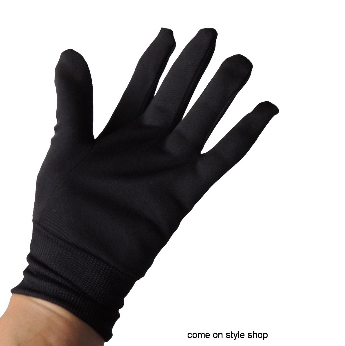 ถุงมือผ้า จั๊มข้อมือ ถุงมือออกงาน