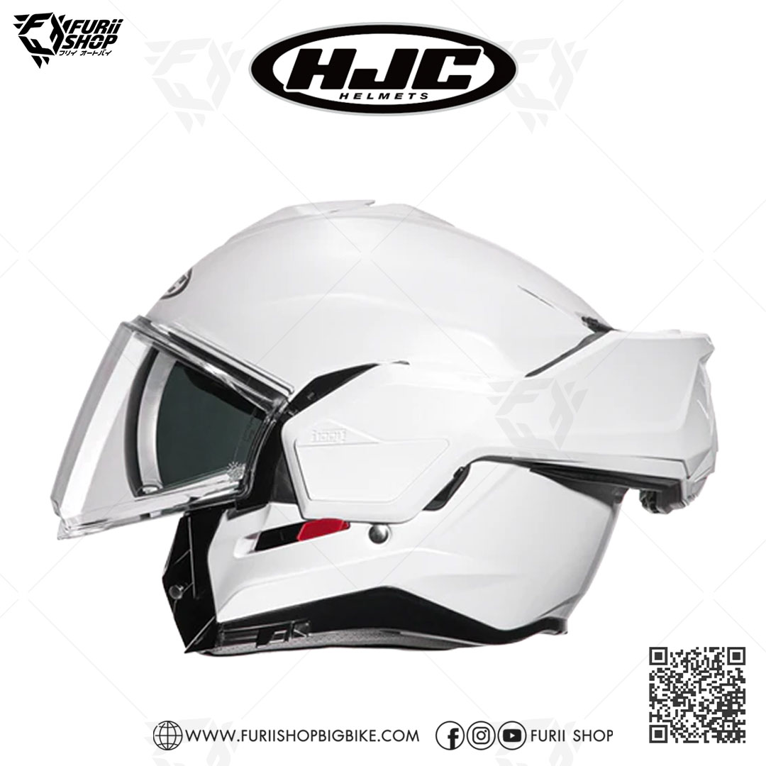 หมวกกันน็อคยกคราง(Modular) HJC I100 : PEARL WHITE