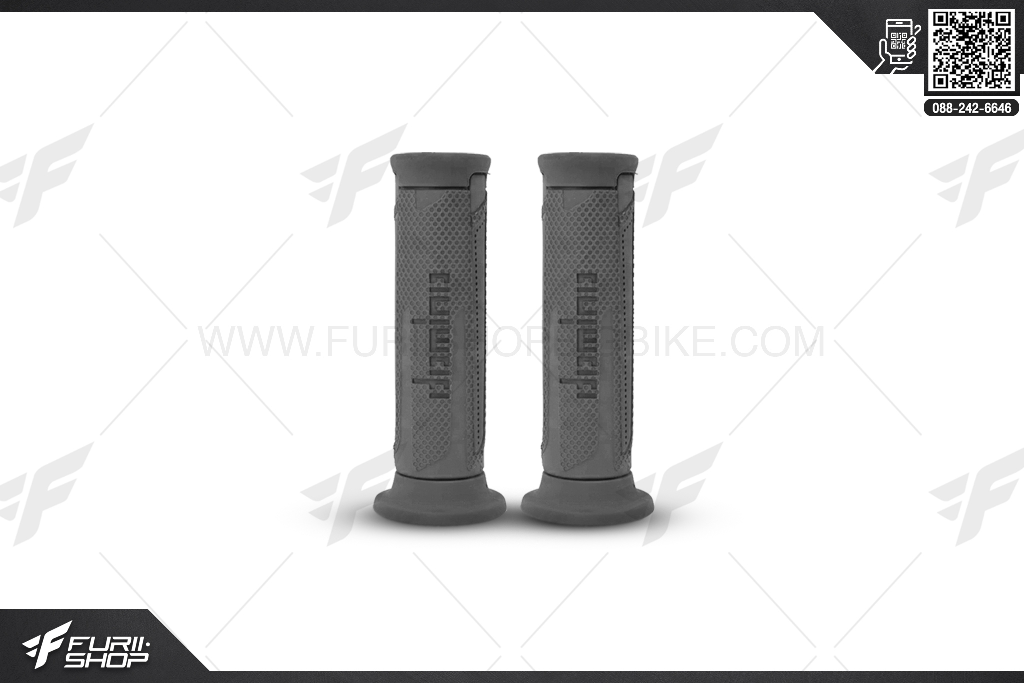 ปลอกแฮนด์ Domino Racing รุ่น A 350 สี เทา ปี 2020 รหัส A35041C4070C7-0