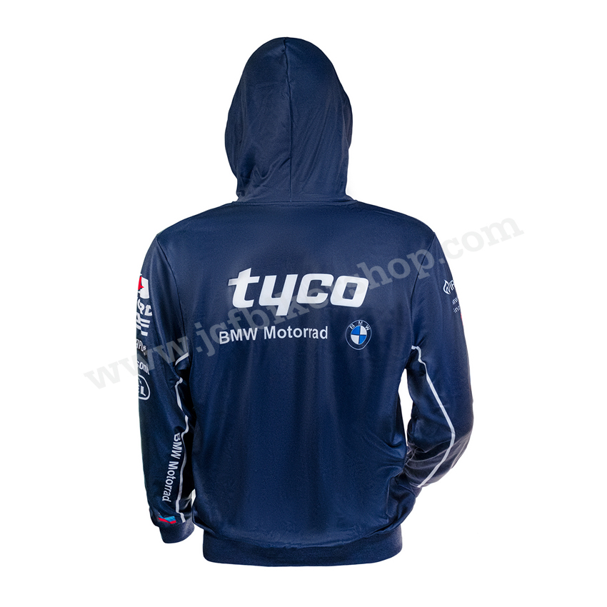 เสื้อฮู้ดมอเตอร์ไซค์ เสื้อฮู้ดบิ๊กไบค์ ผ้าCoolmax แห้งไวสีไม่ซีดไม่ยับ โมโตจีพี TYCO BMW Motorrad