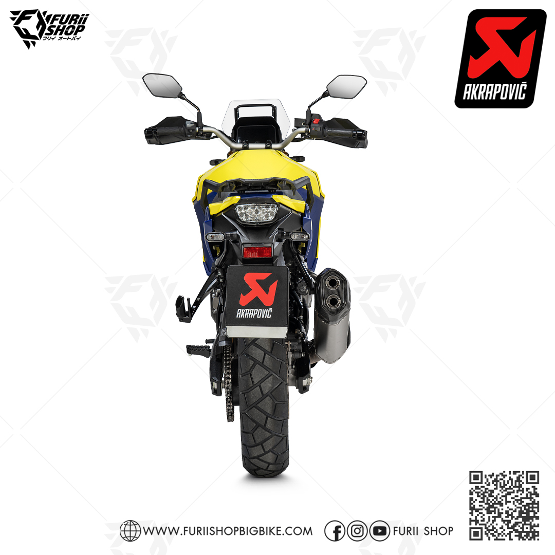 ท่อมอเตอร์ไซค์ Akrapovic Slip on Titanium New shape : for Suzuki Vstorm 800 2023