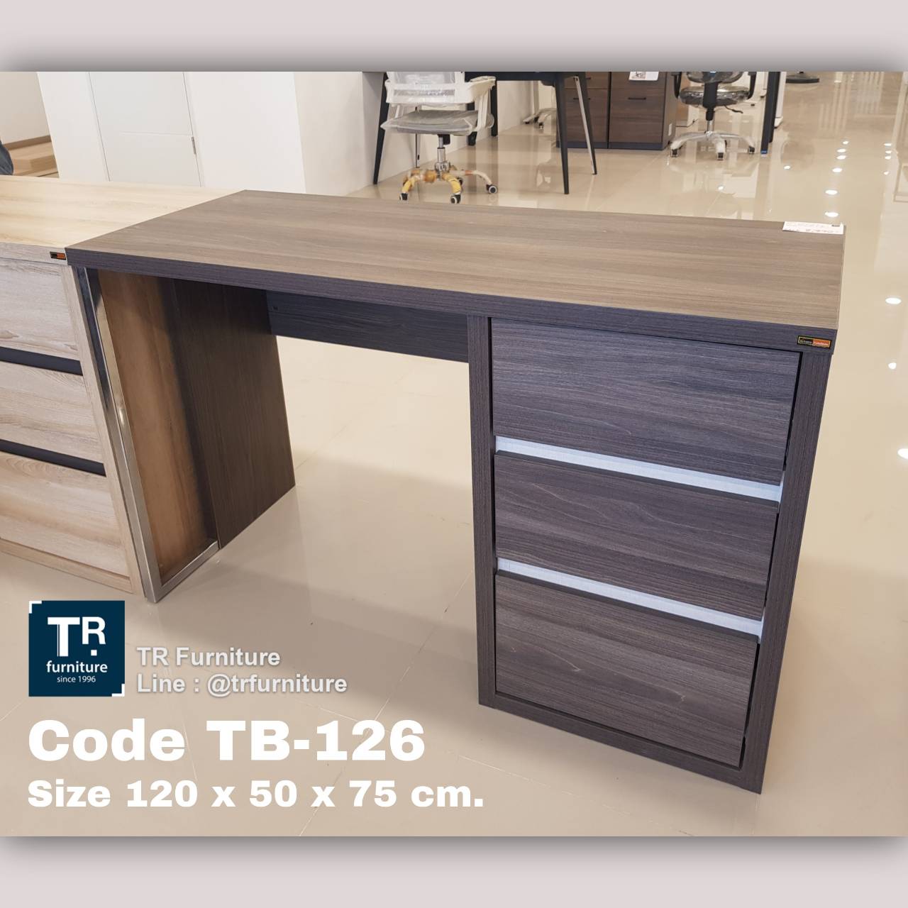 โต๊ะทำงาน 120 ซม. รุ่น TB-126