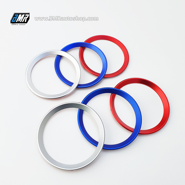 อลูมิเนียมครอบโลโก้ หน้า-หลัง รถยนต์ BMW (มีให้เลือก 2 ขนาด)