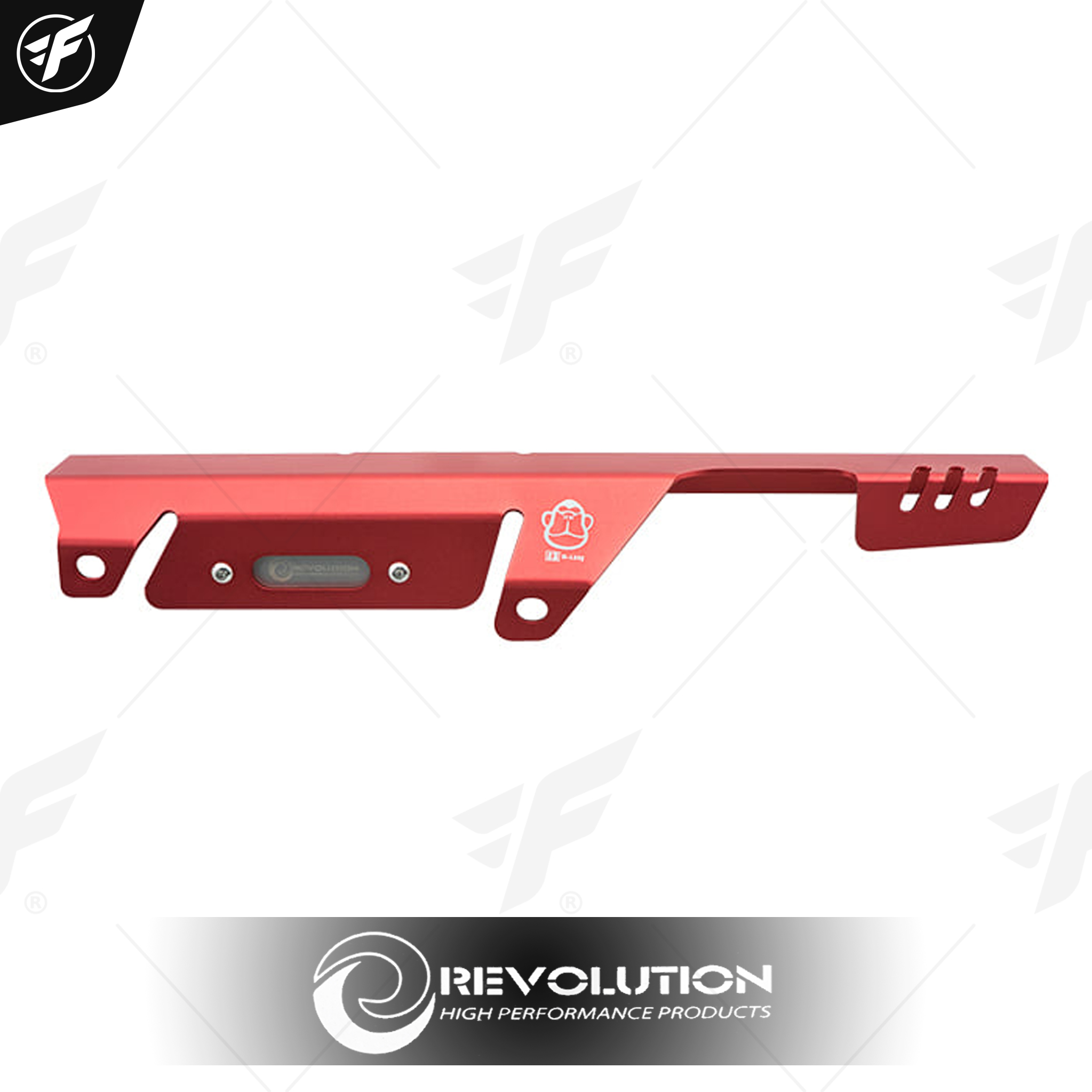 บังโซ่ซีก (อลูมีเนียม) REVOLUTION MONKEY-125 แดง