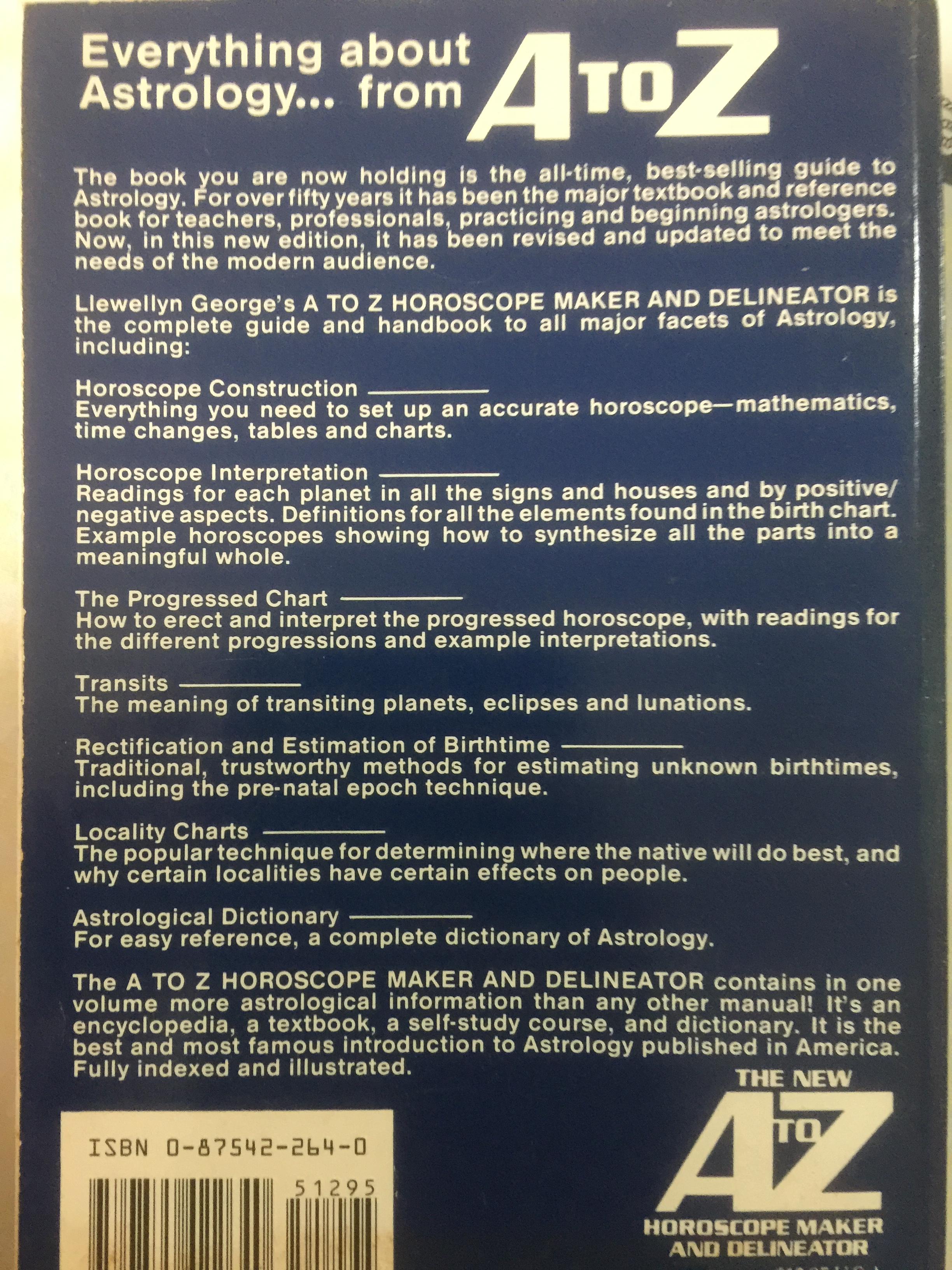 THE NEW. A TO. Z. horoscope maker and delineator. 0 กก.