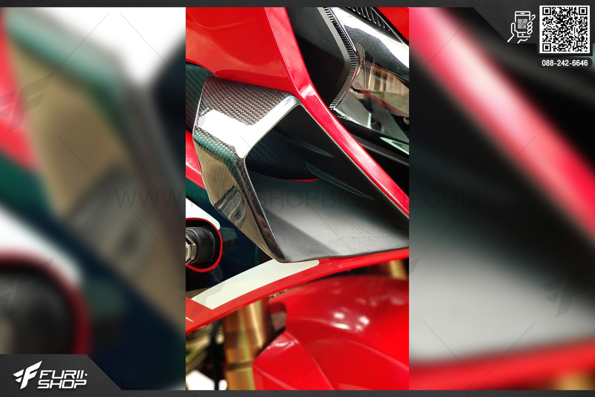 วิงเล็ต ปีกใต้ไฟหน้าแต่ง WINGLETS FOR HONDA CBR650R