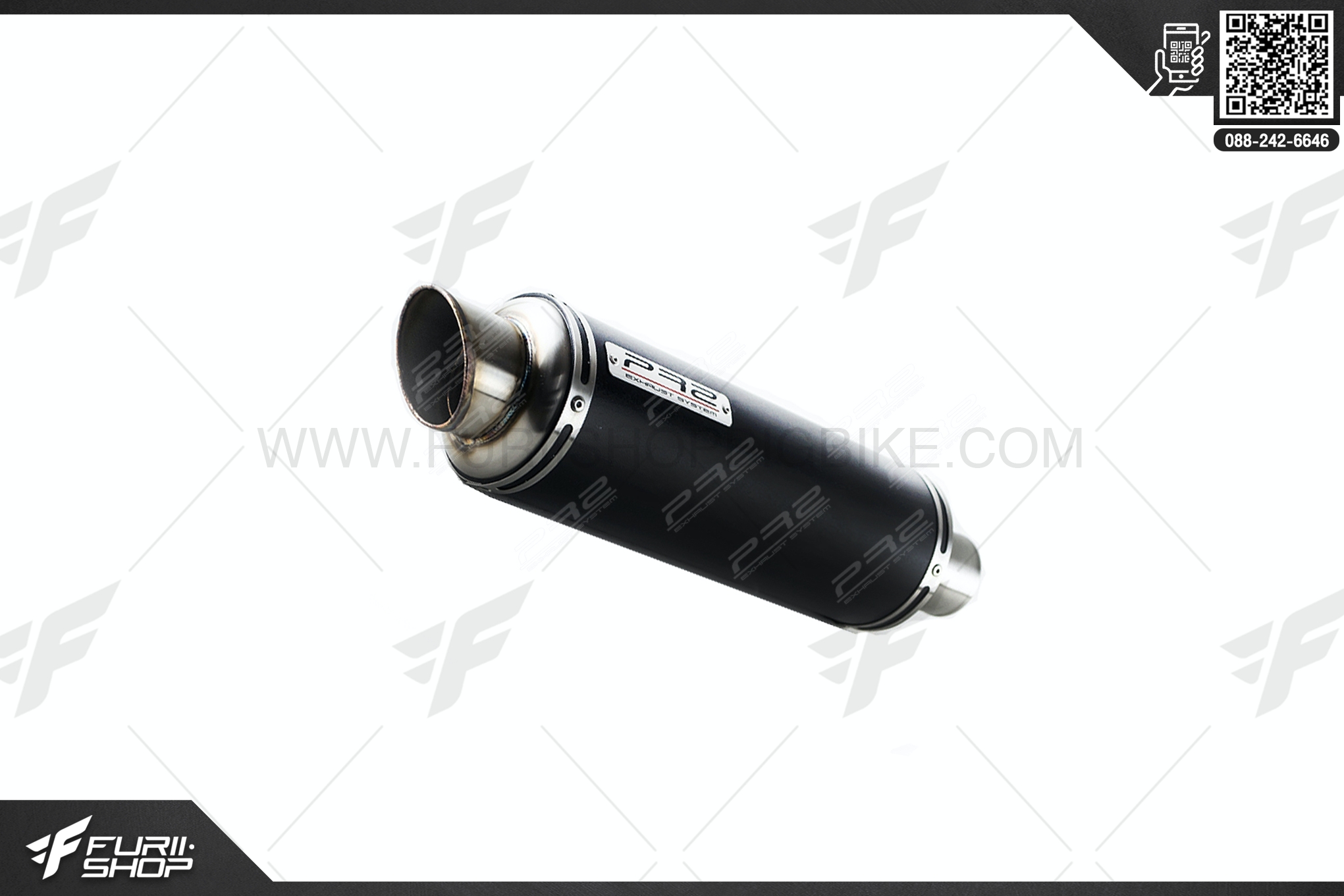 ท่อไอเสีย มอเตอร์ไซค์ PR2 GP2 BLACK FOR CBR250RR 2019