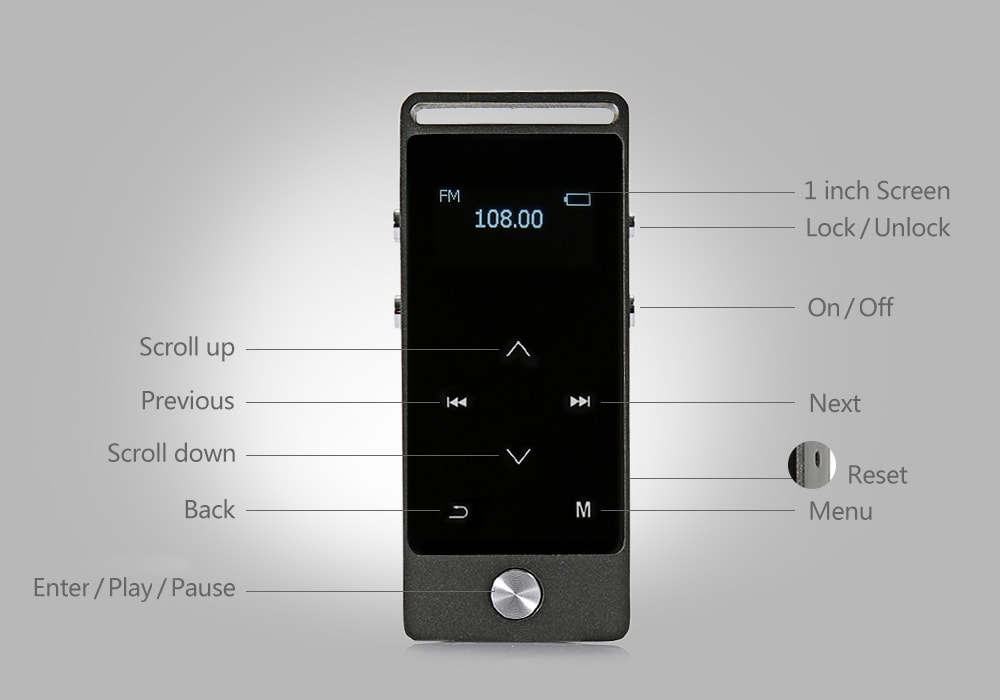 ขาย Benjie S5 plus เครื่องเล่นเพลงพกพา บันทึกเสียงได้ รองรับ Bluetooth AM FM