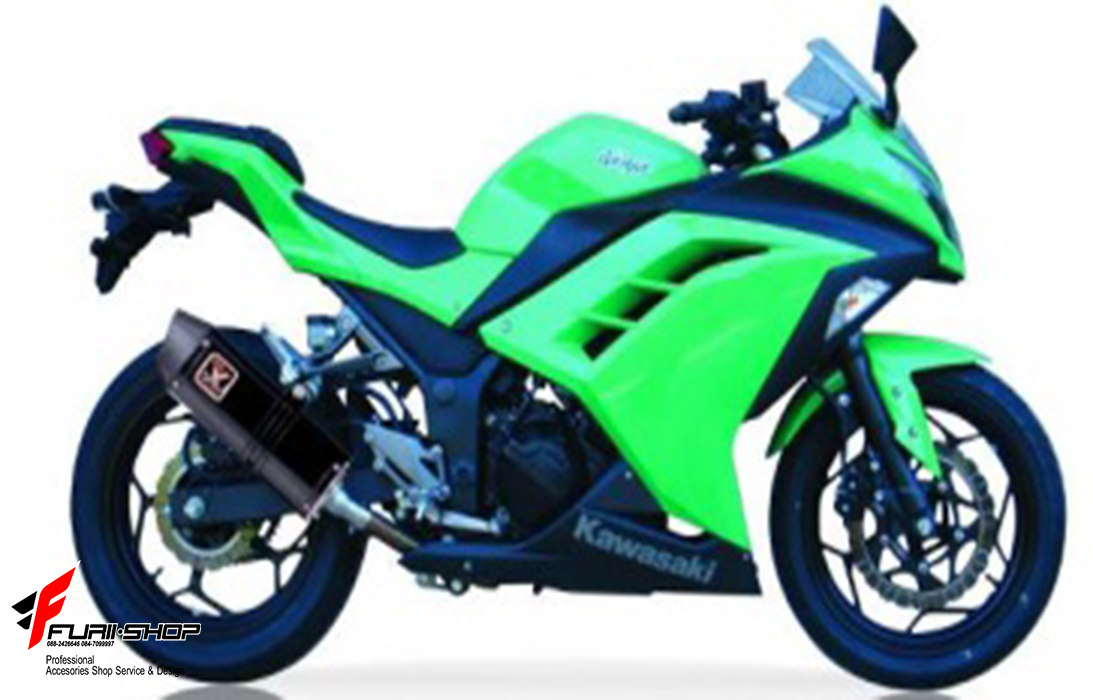 ท่อไอเสียมอเตอร์ไซค์ IXIL XOVS สำหรับรุ่น NINJA300-Z300 SLIP-ON