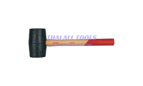ค้อนยาง ด้ามไม้ BLACK RUBBER MALLET WOOD SHAFT KENNEDY
