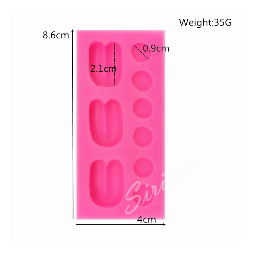 แม่พิมพ์ซิลิโคน หู ตา ปาก เลือกแบบ