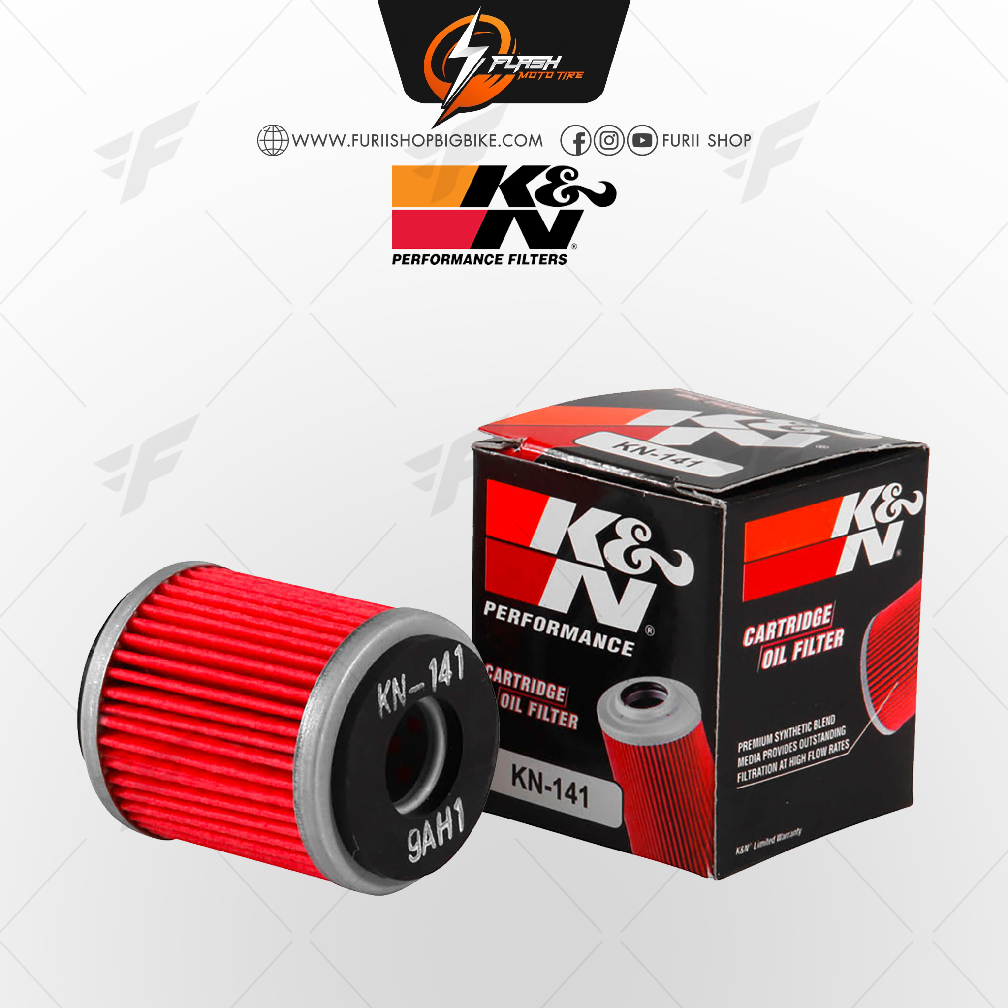 กรองน้ำมันเครื่อง K&N FOR YAMAHA สำหรับมอเตอร์ไซค์ บิ๊กไบค์