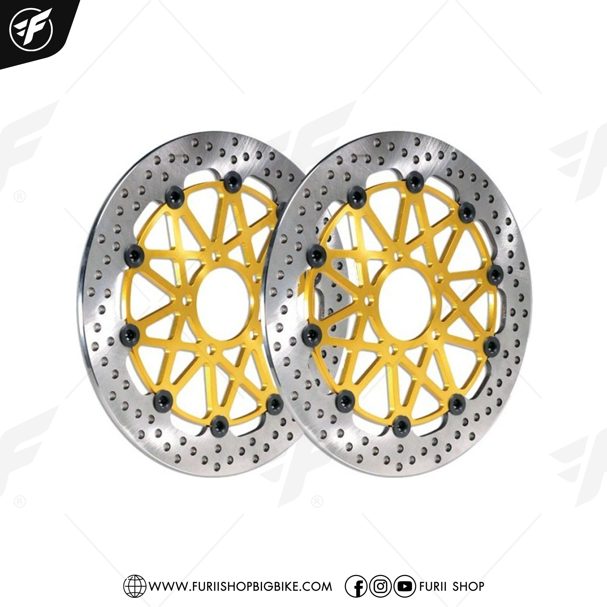 จานเบรคหน้า BREMBO BRAKE DISC HP 330 FOR Ducati MultiStrada 1200 / 1260 Multistrada 950 / 950 S