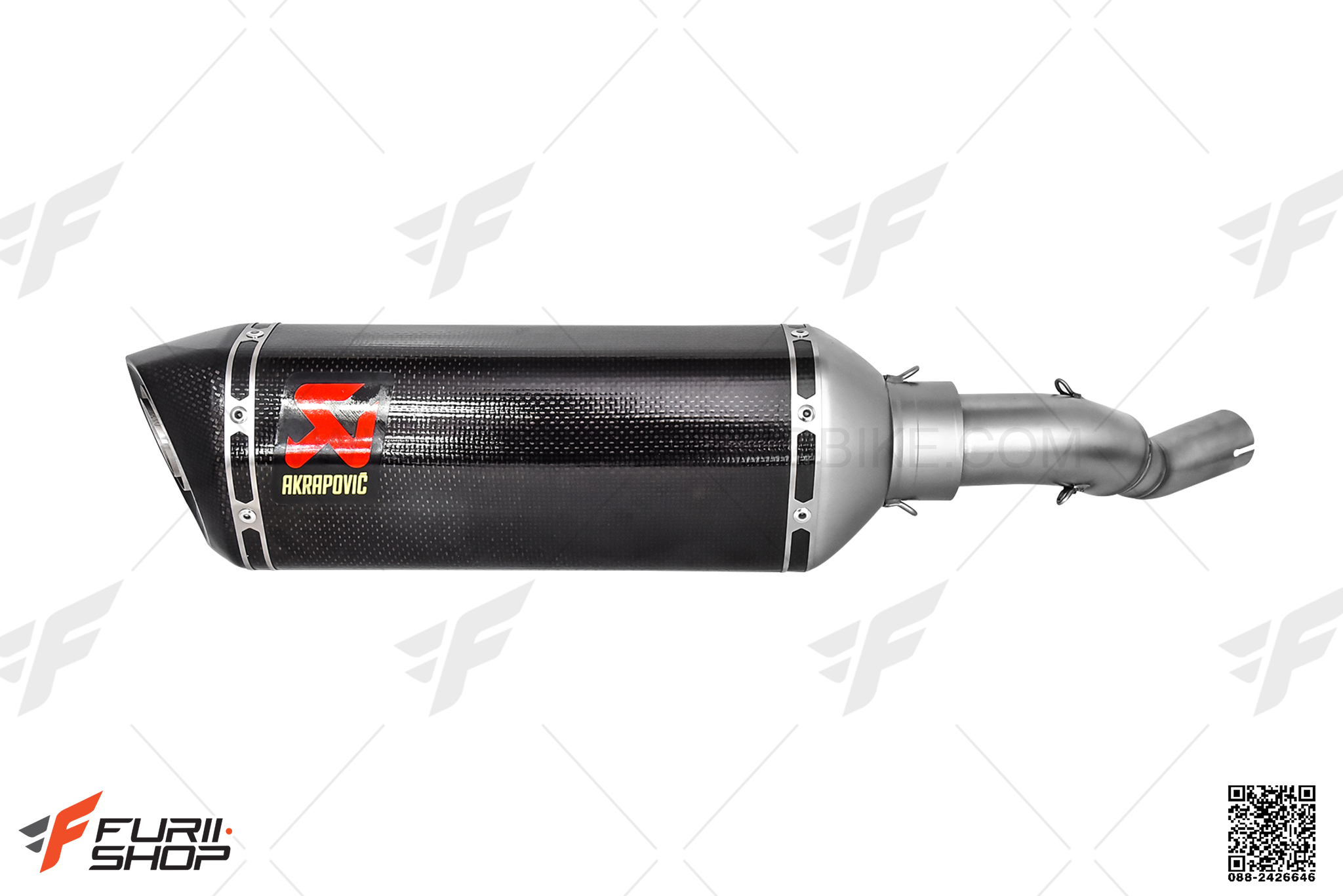 ท่อมอเตอร์ไซค์ AKRAPOVIC CARBON SLIP-ON NEW SHAPE FOR HONDA CB300R ท่อแต่ง ท่อสูตร ท่อบิ๊กไบค์ ท่อBigbike ท่อไอเสีย