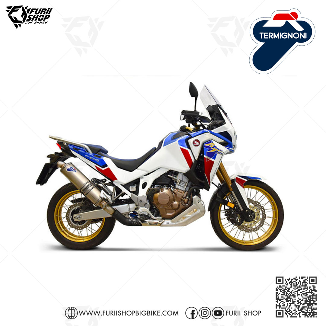 ท่อมอเตอร์ไซค์ Termignoni Slip on Titanium : for Honda Africa Twin 2020-2021 CRF1100L