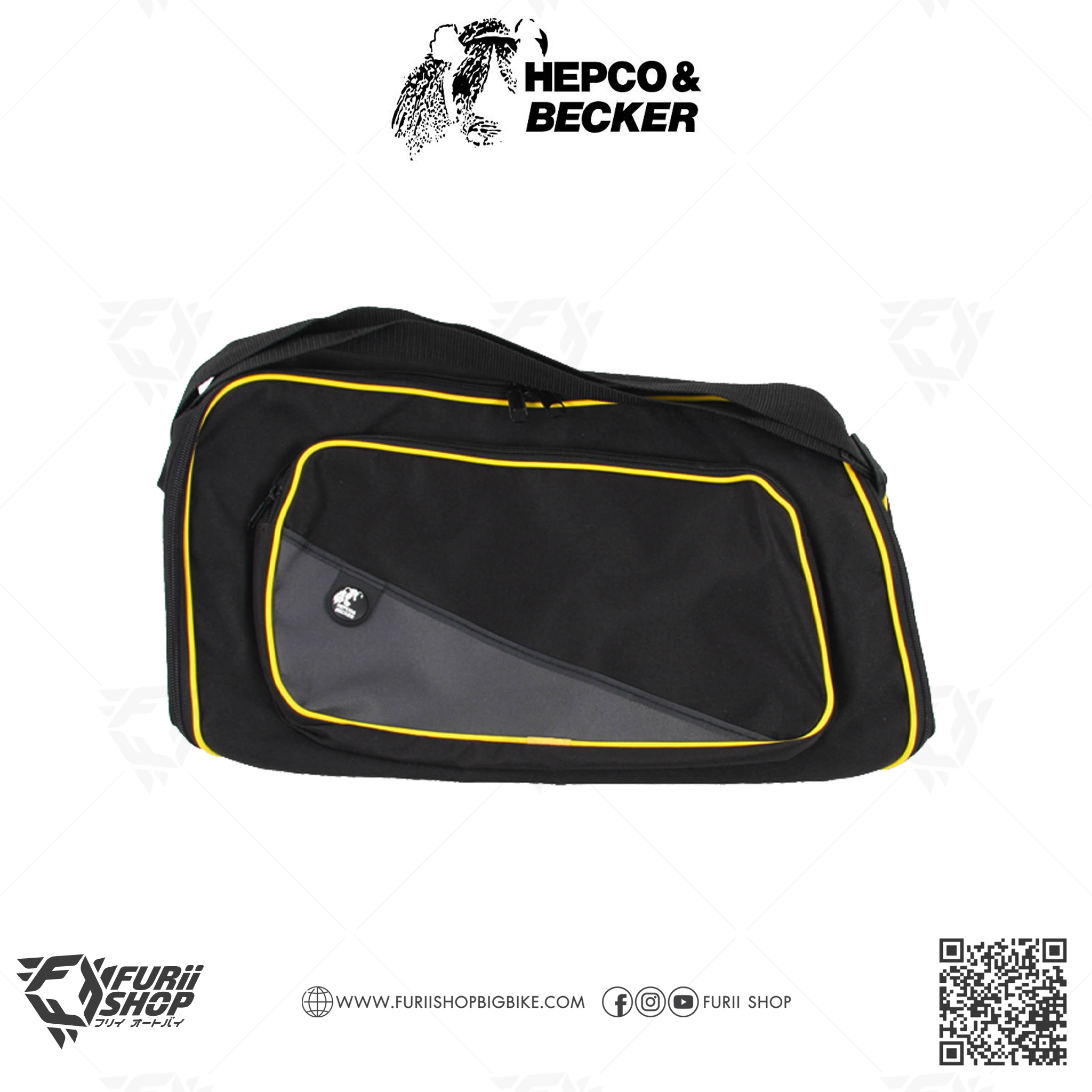 กระเป๋าข้างใน HEPCO & BECKER : Junior 30 Inner Bag for Junior 30 Flash/Flash Left Black