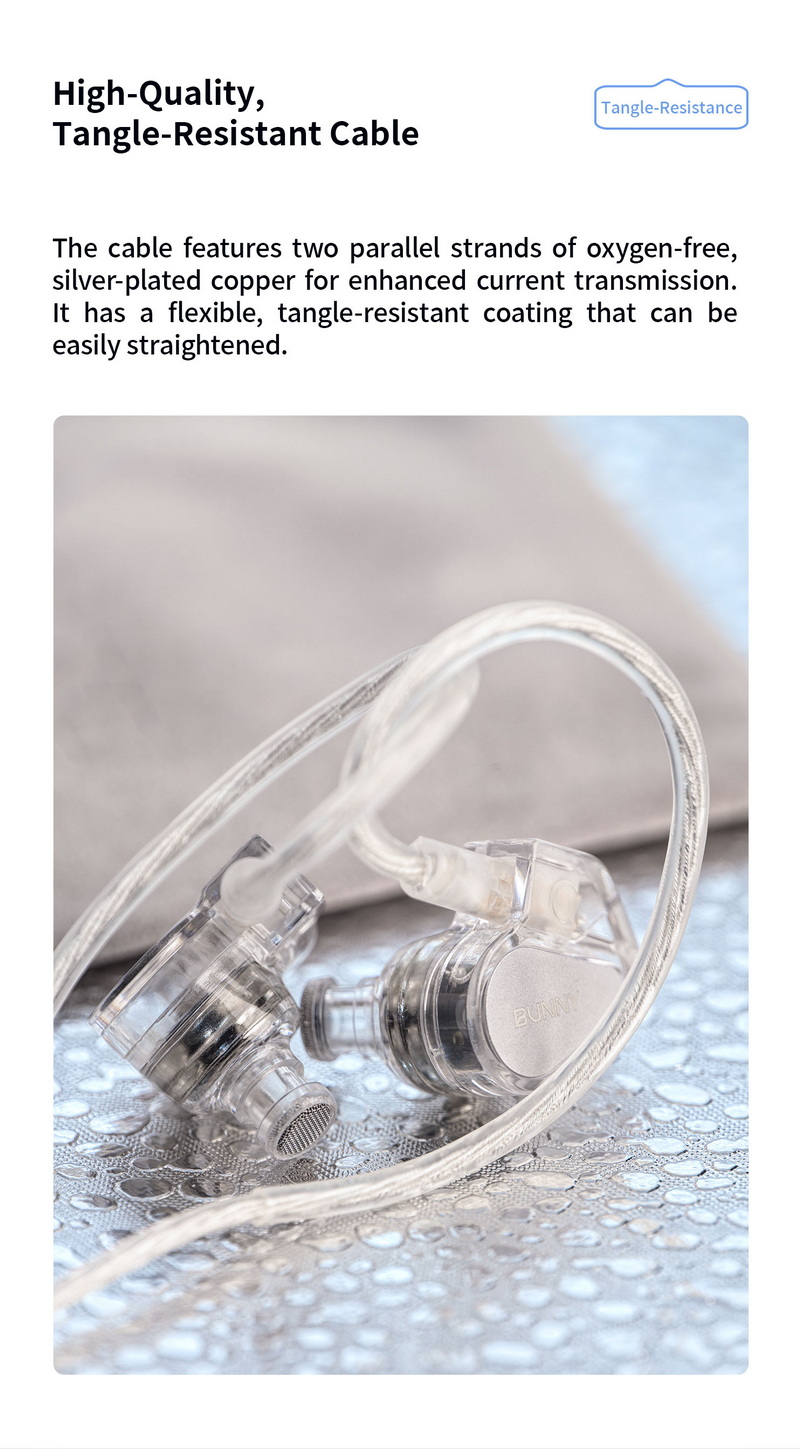 Tanchjim Bunny หูฟัง IEMs ไดรเวอร์ Dynamic เสียงชัดใสและมีสไตล์สำหรับเกมเมอร์ ประกันศูนย์ไทย