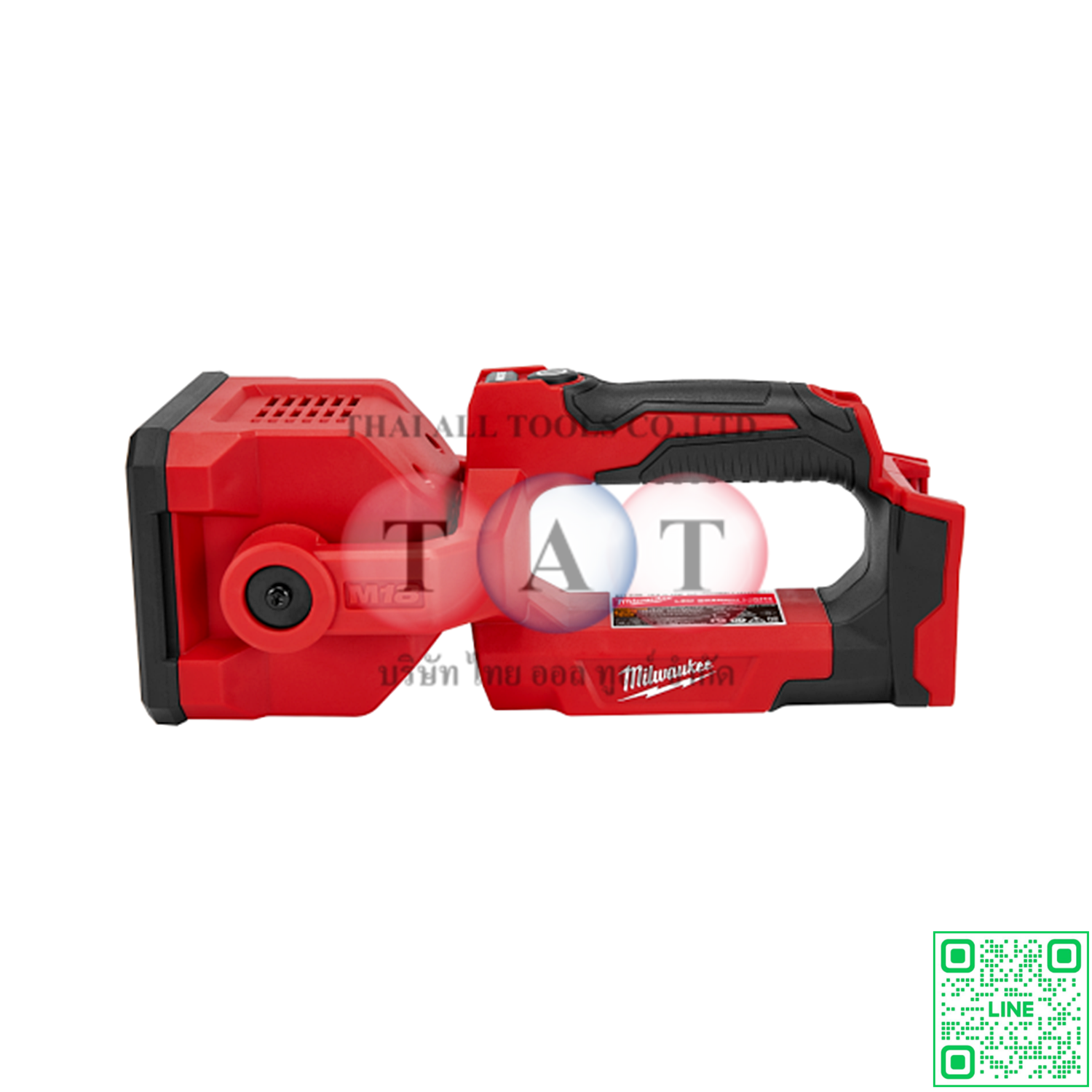 Milwaukee M18 SLED-0 ไฟฉายค้นหา LED ไร้สาย 18V | ความสว่างสูงสุด 1,250 ลูเมน