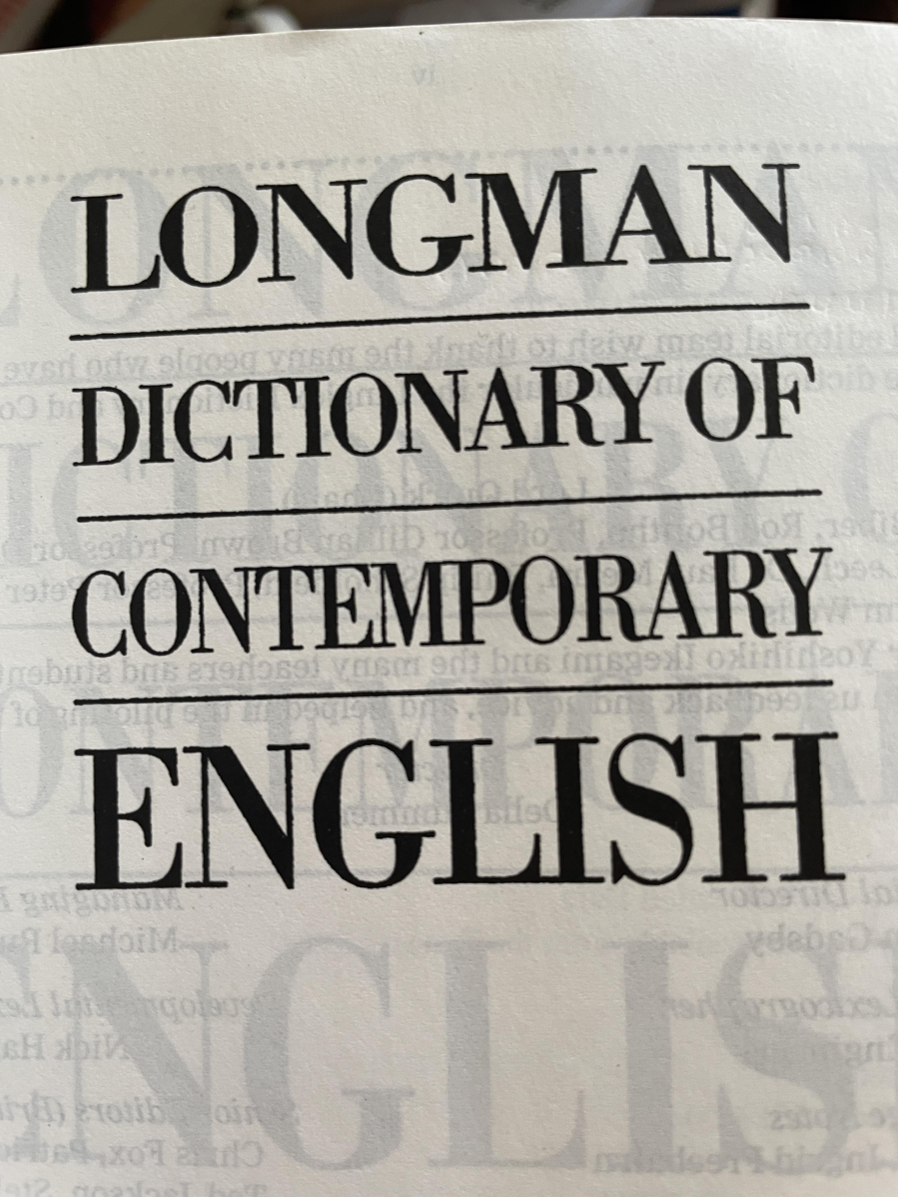 DICTIONARY OF CONTEMPORARY ENGLISH. The Complete Guide to Written and Spoken English. By. Longman 5 กก.