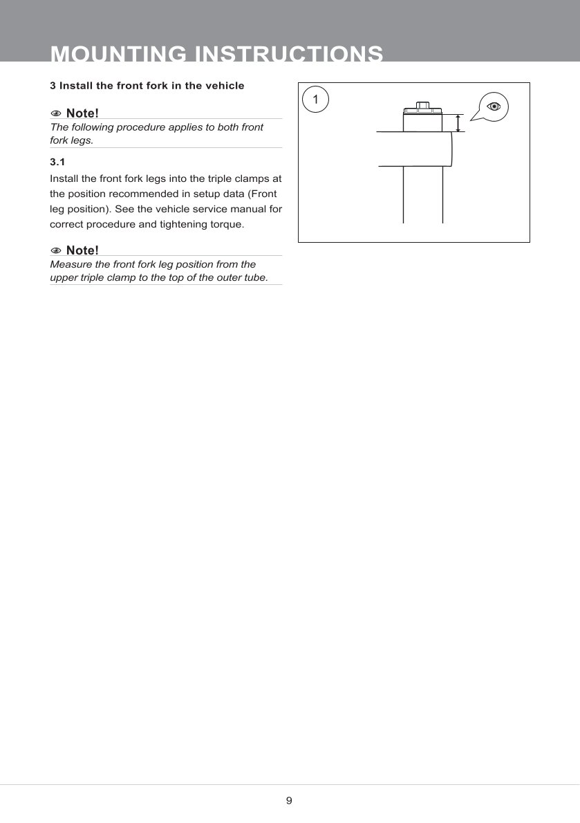 สปริงโช้คหน้า Ohlins 21944-02 For Kawasaki ZX4-R 2024