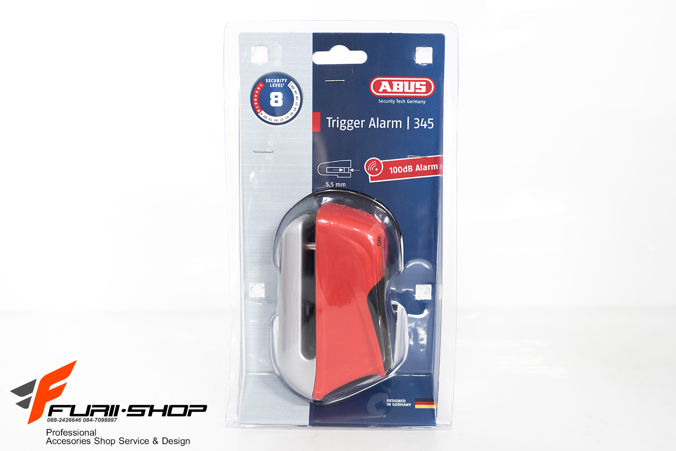 ล็อคดิสเบรค ABUS Trigger Alarm 345 RED