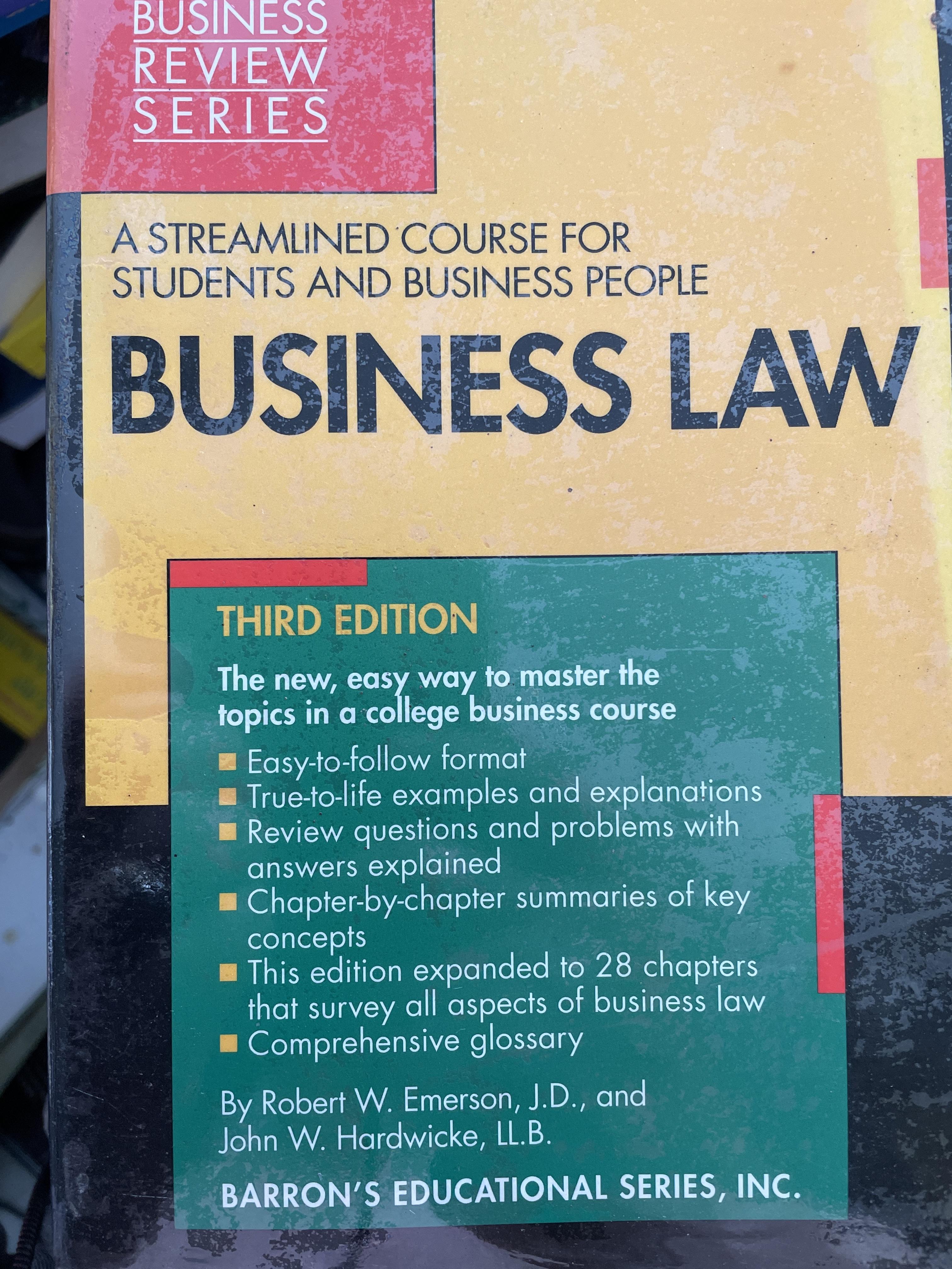 BUSINESS LAW. 5,500 กรัม
