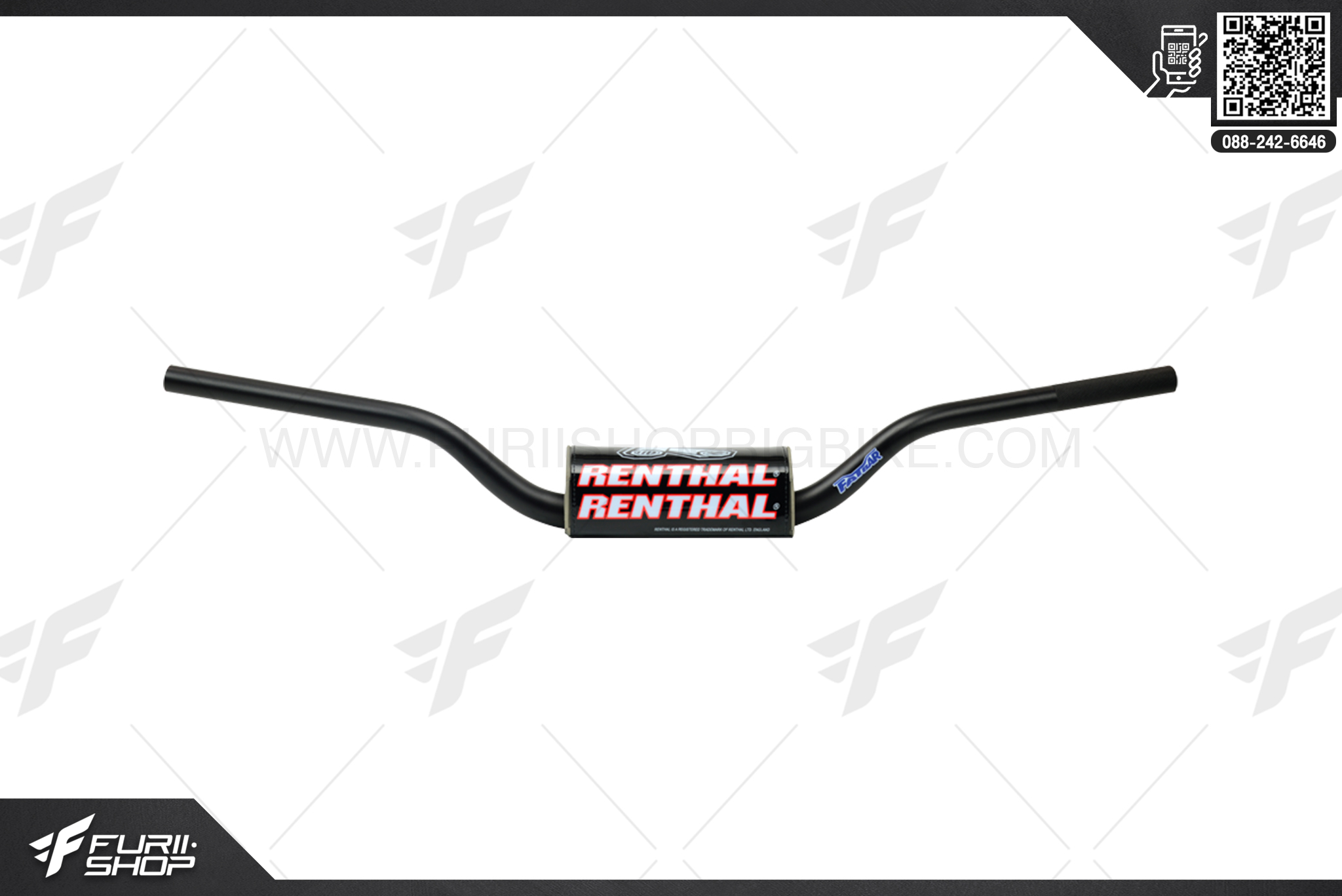 แฮนด์บาร์ BENTHAL Handlebars Fatbar® (HONDA CRF 2018) BLACK แฮนด์มอร์เตอร์ไซค์ แฮนด์บิ๊กไบค์ handlebar แฮนด์บาร์